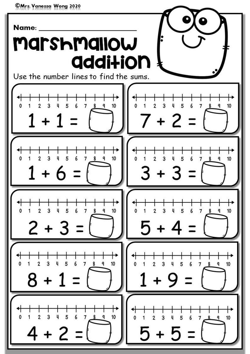 Free Math Number Line Worksheets Storyboard That