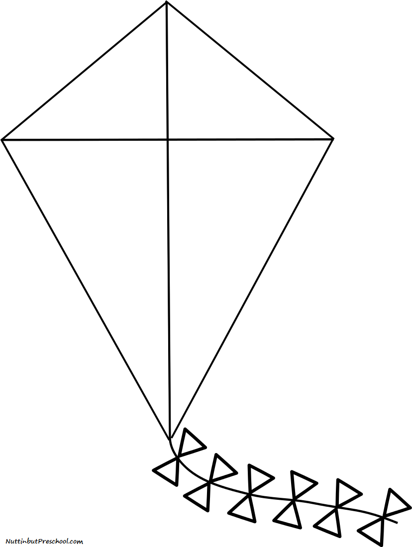 Kite Pattern Coloring Page Kite Pattern Coloring Page