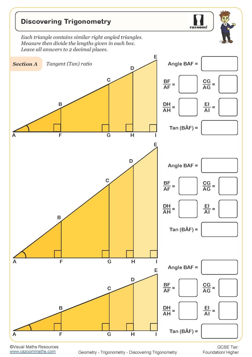 Labelling Right Angled Triangles Worksheet Fun And Engaging KS3 And KS4 Geometry Worksheet