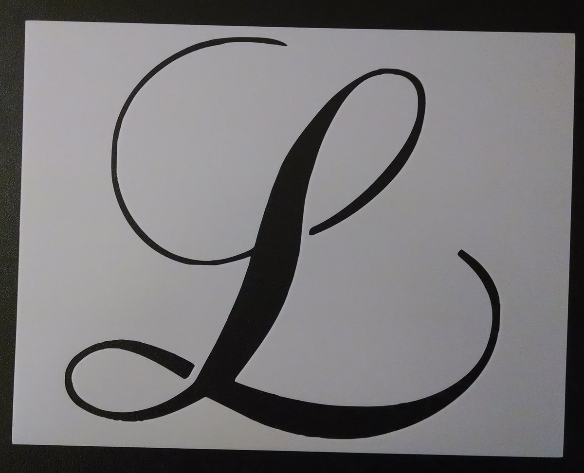 Amazon Large Big Script Cursive Letter C 11 X 8 5 Custom Stencil Reusable Custom Cut Stencil Sheet Template Cutout Sign DIY Supplies For Airbrush Painting Drawing
