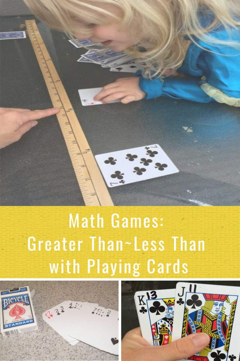 Learning Greater Than Less Than With Playing Cards The Stay At Home Mom Survival Guide