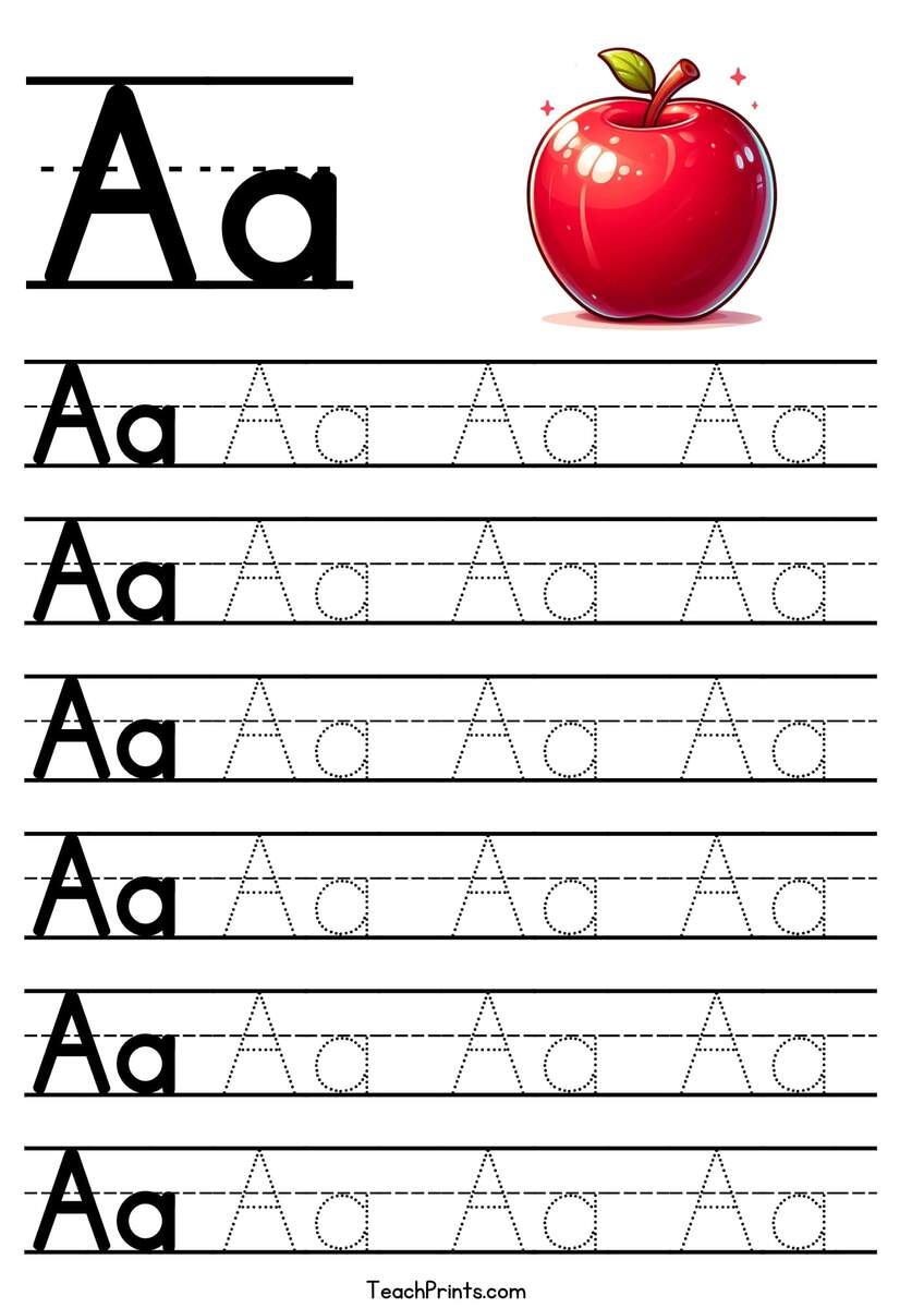 Letters Tracing Worksheets A To Z For Preschoolers