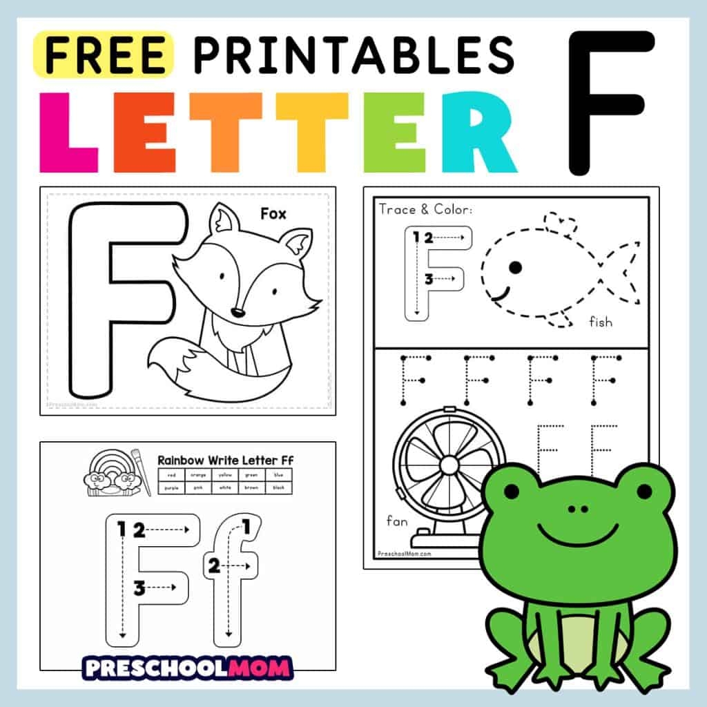 Letter F Worksheets For Preschoolers TeachersMag