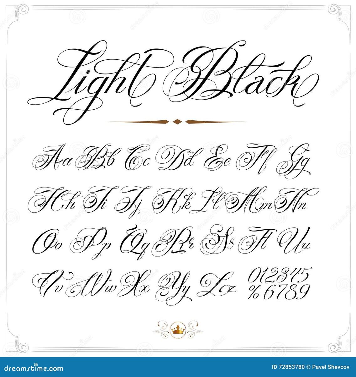 Light Tattoo Font Stock Vector Illustration Of Lines 72853780 Light Tattoo Font Stock Vector Illustration Of Lines 72853780