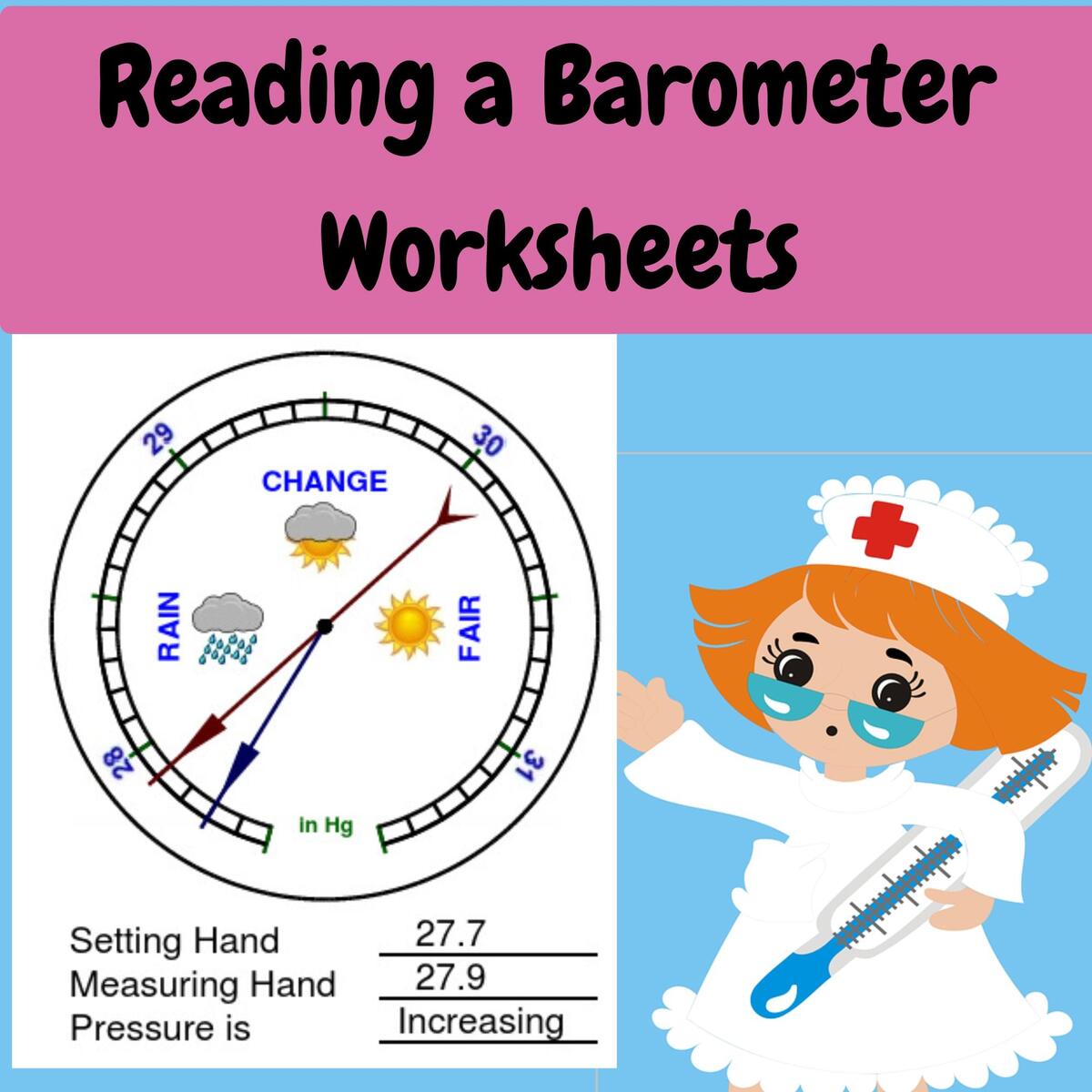 Measurement Worksheets Reading A Barometer Worksheets Made By Teachers