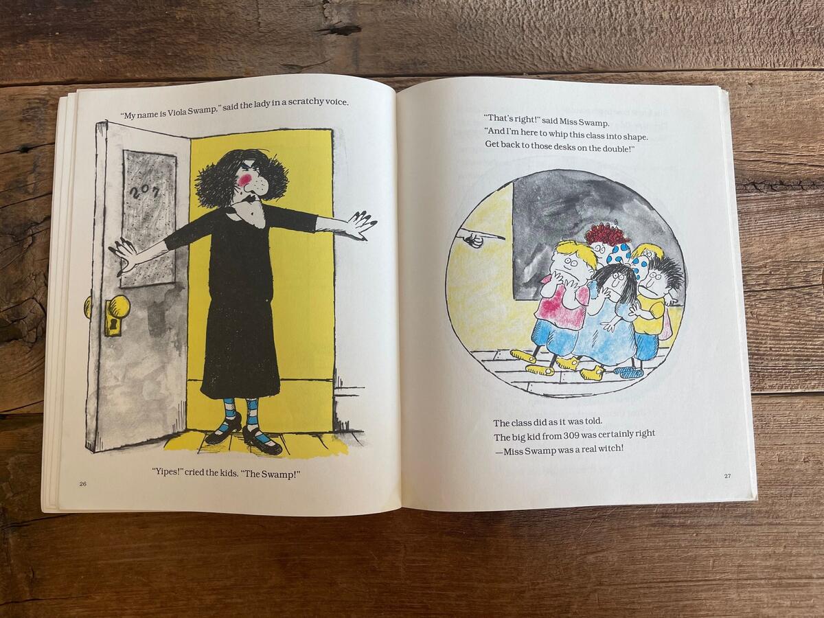Miss Nelson Is Missing Signed W Original Drawing Of Viola Swamp By James Marshall By Harry Allard James Marshall Illus NF VG 1977 First Edition Early Printing Signed By Author S JNBookseller