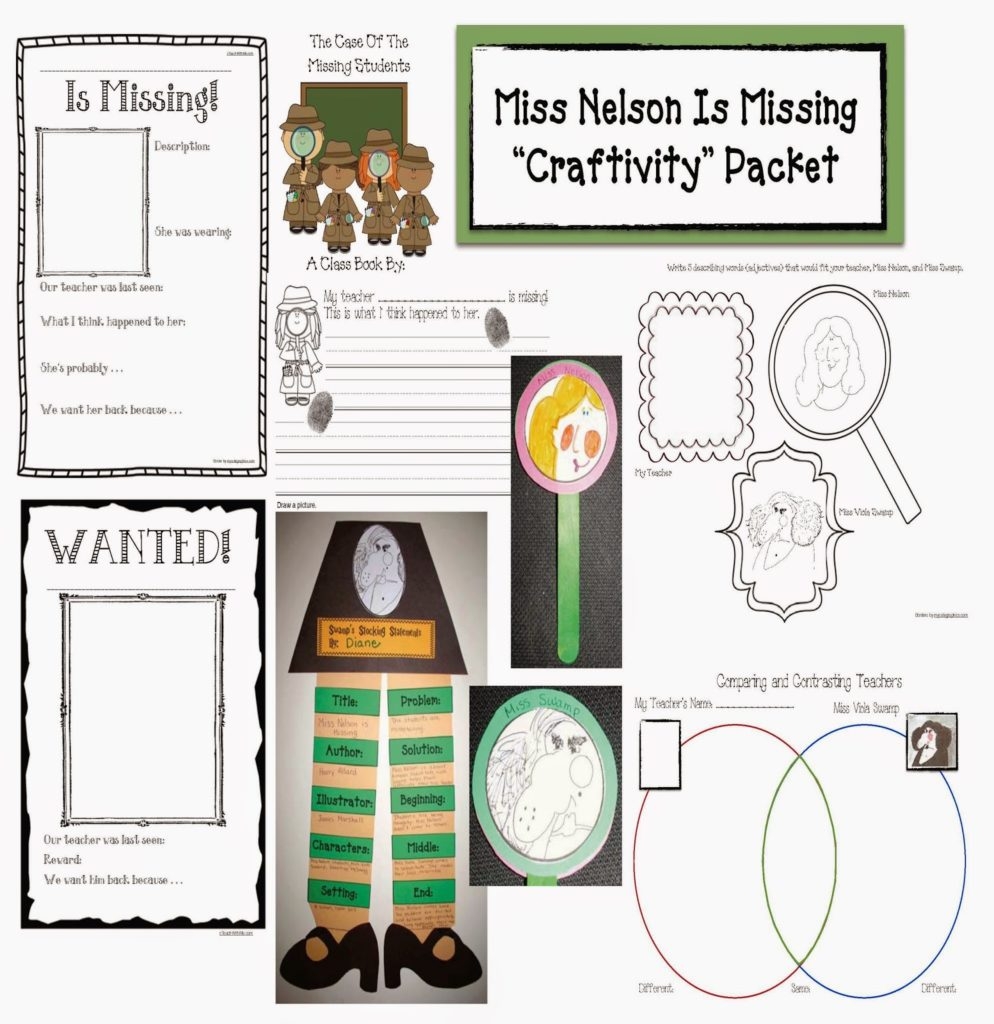 Miss Nelson Is Missing Activity Pack