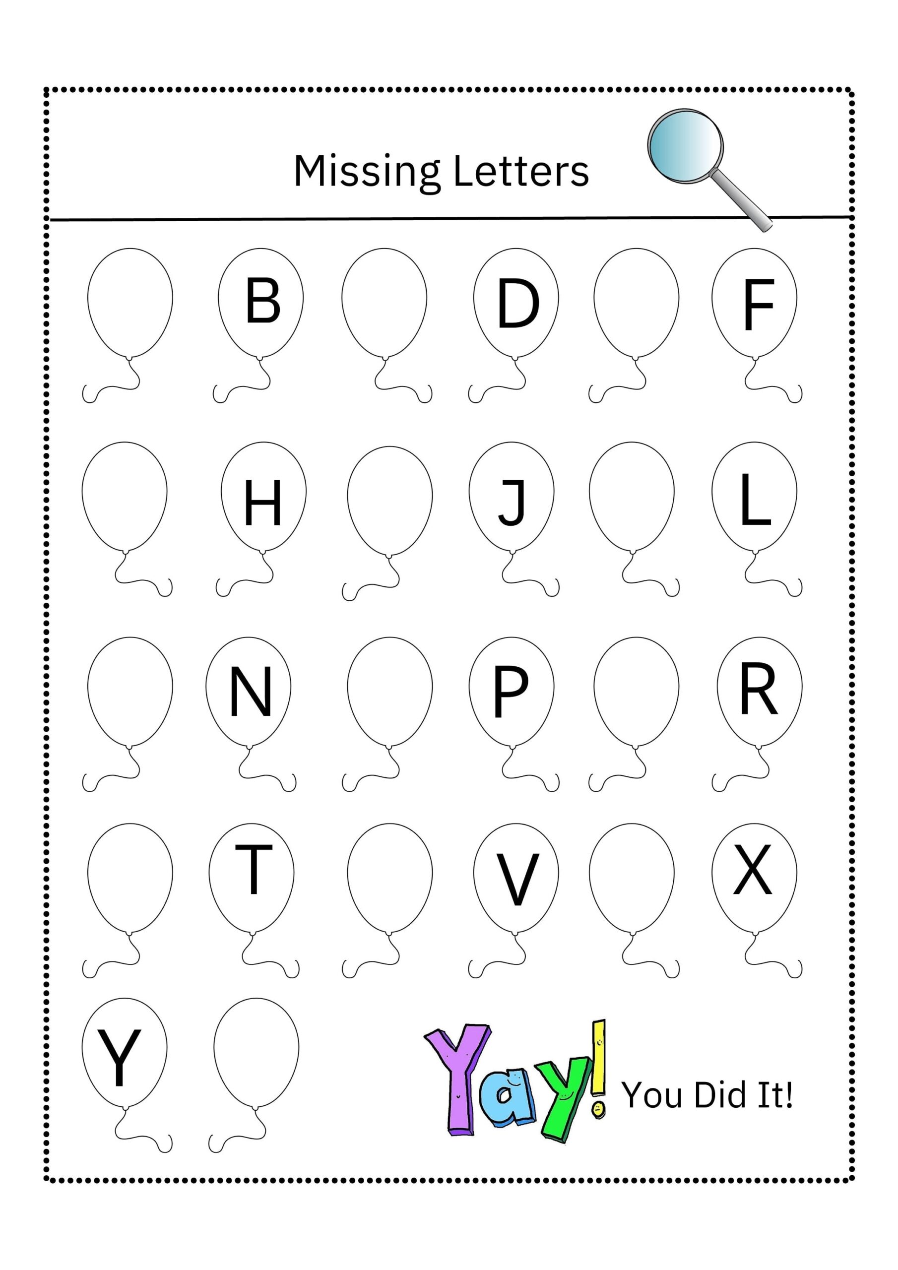 Missing Letter Worksheets Activity Pages Alphabet Letters Printables Instant Download Home Schooling Handwriting Practice Etsy