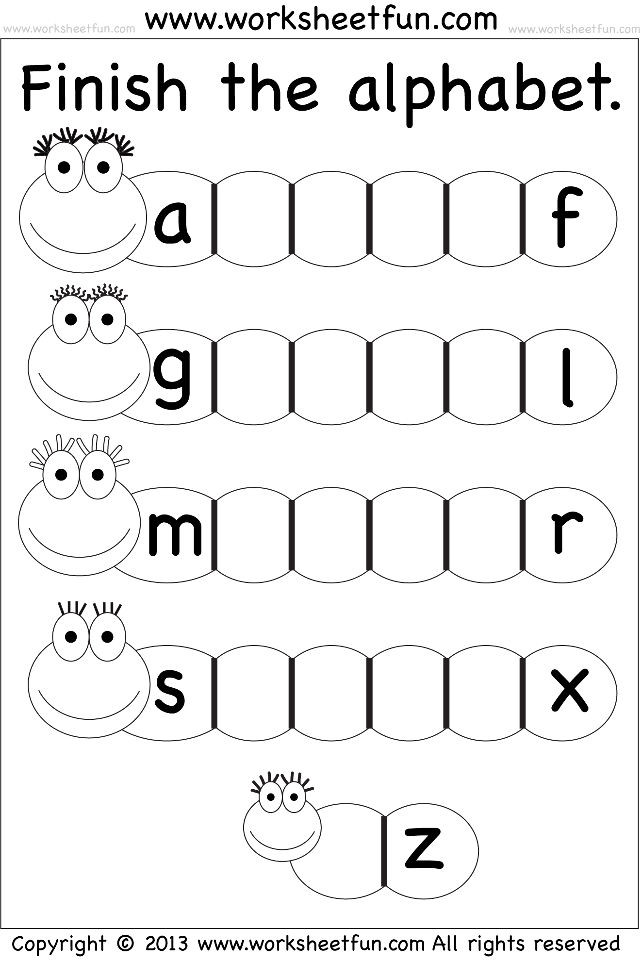 Missing Lowercase Letters Missing Small Letters Worksheet FREE Printable Worksheets Worksheetfun