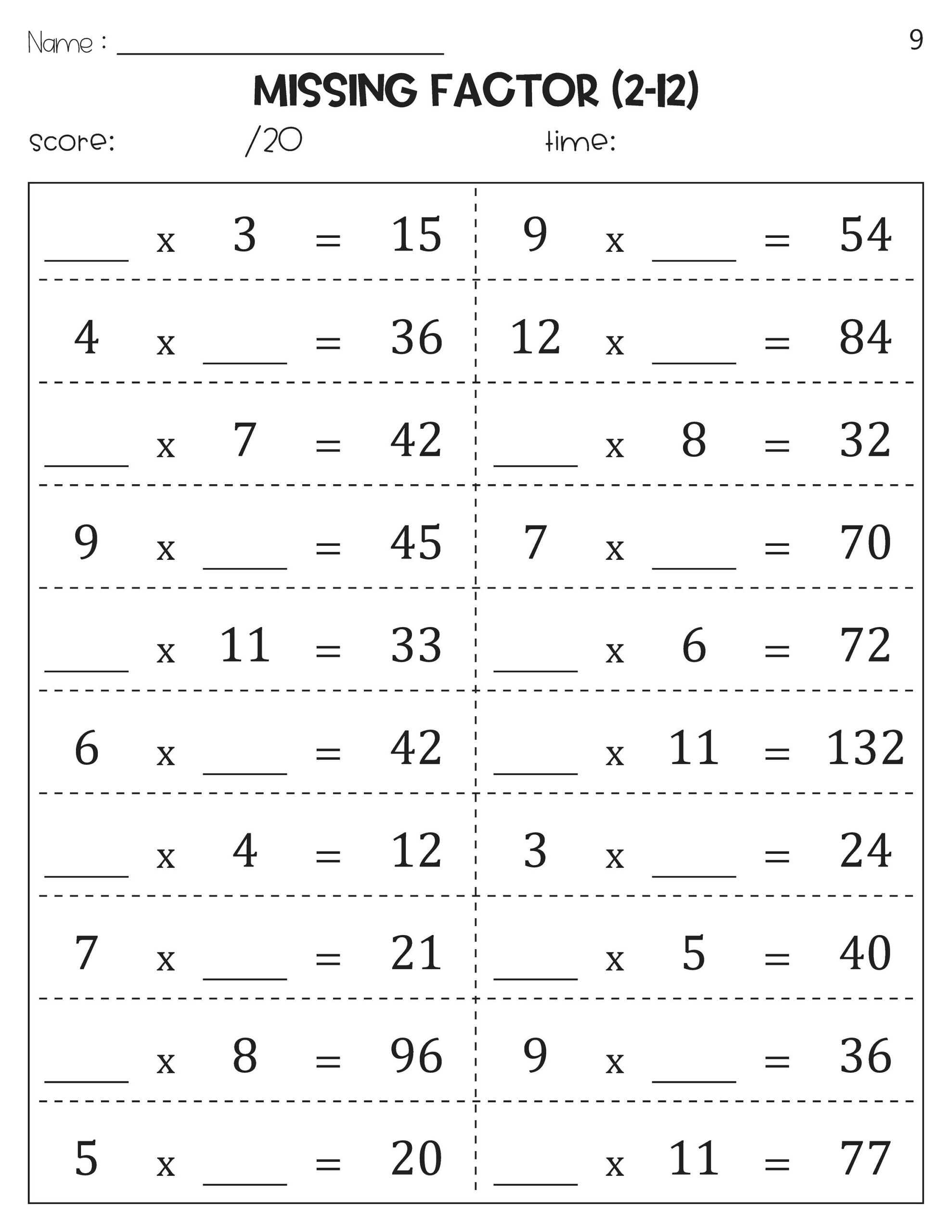 Free 4 Digit By 2 Digit Multiplication Worksheets Teach Prints
