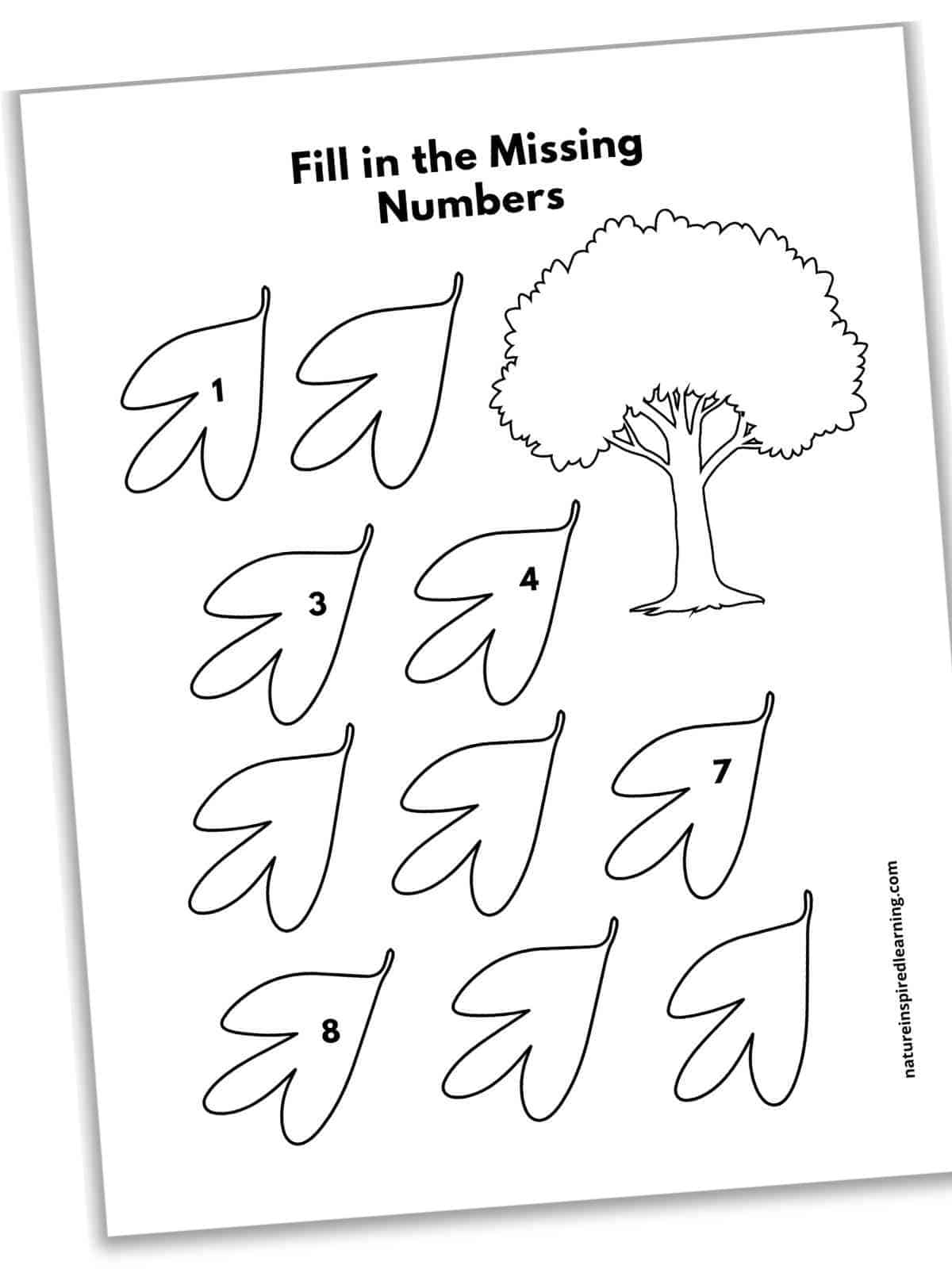 Missing Numbers Worksheets 1 10 And 1 20
