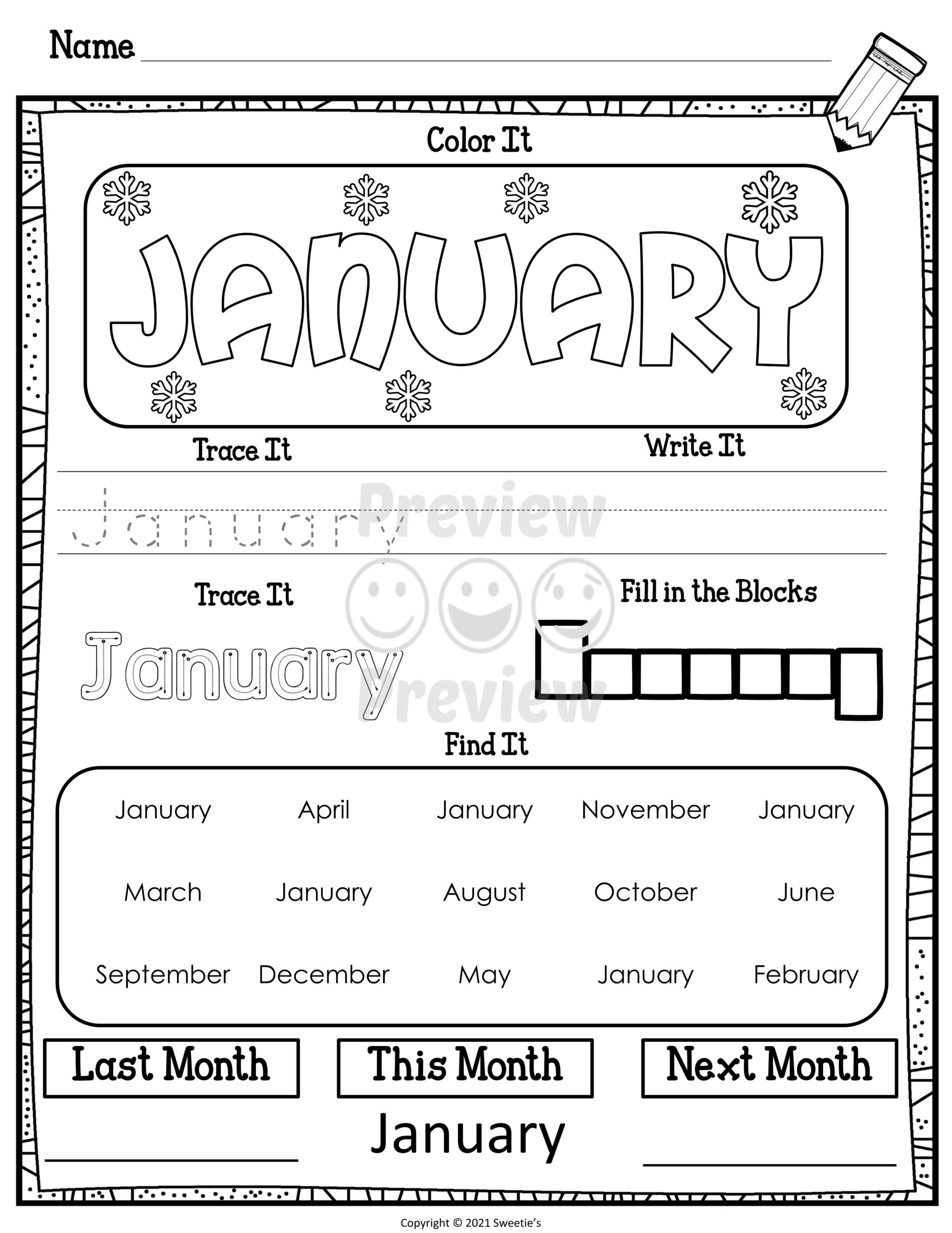 Months Of The Year Worksheets Classful Months Of The Year Worksheets Free PDF Printables Teach Prints