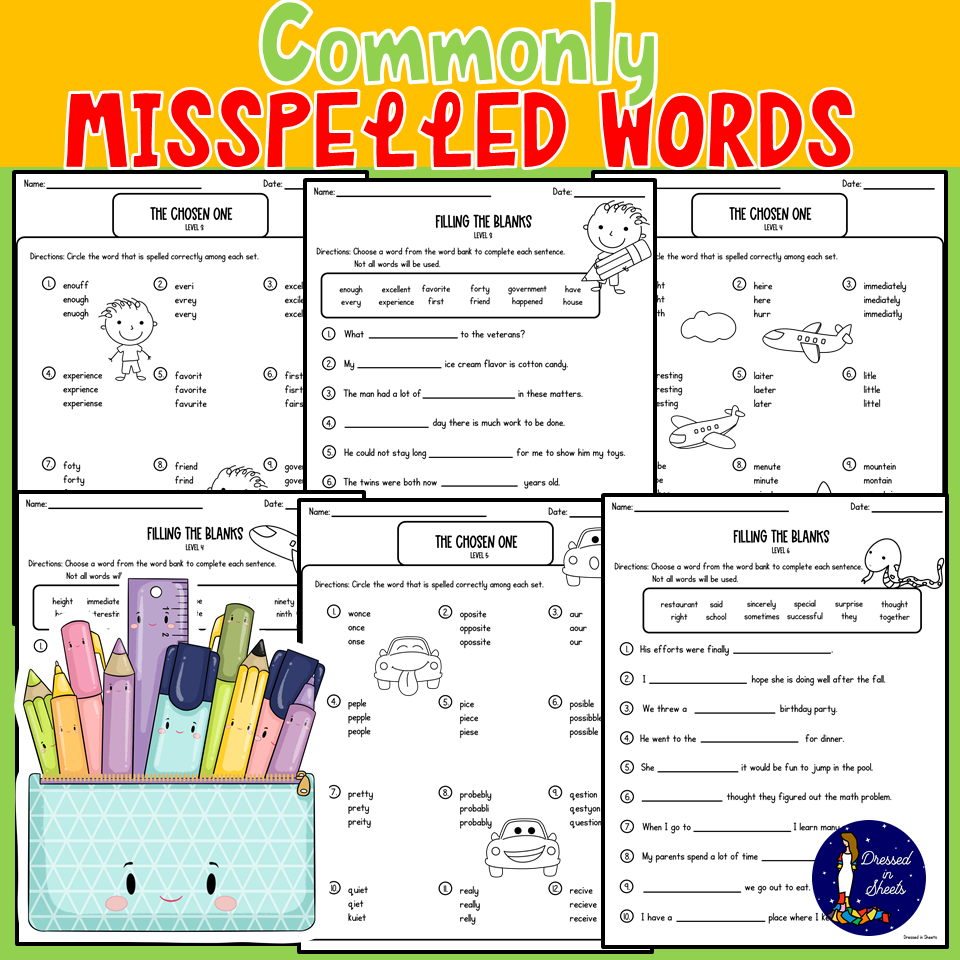 Most Commonly Misspelled Words Made By Teachers