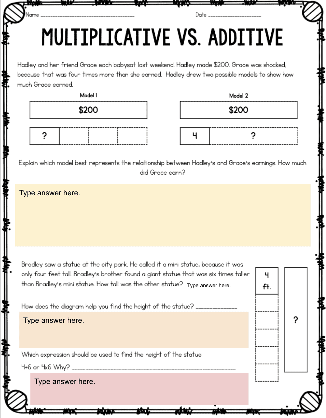 Multiplication As A Comparison Ashleigh S Education Journey