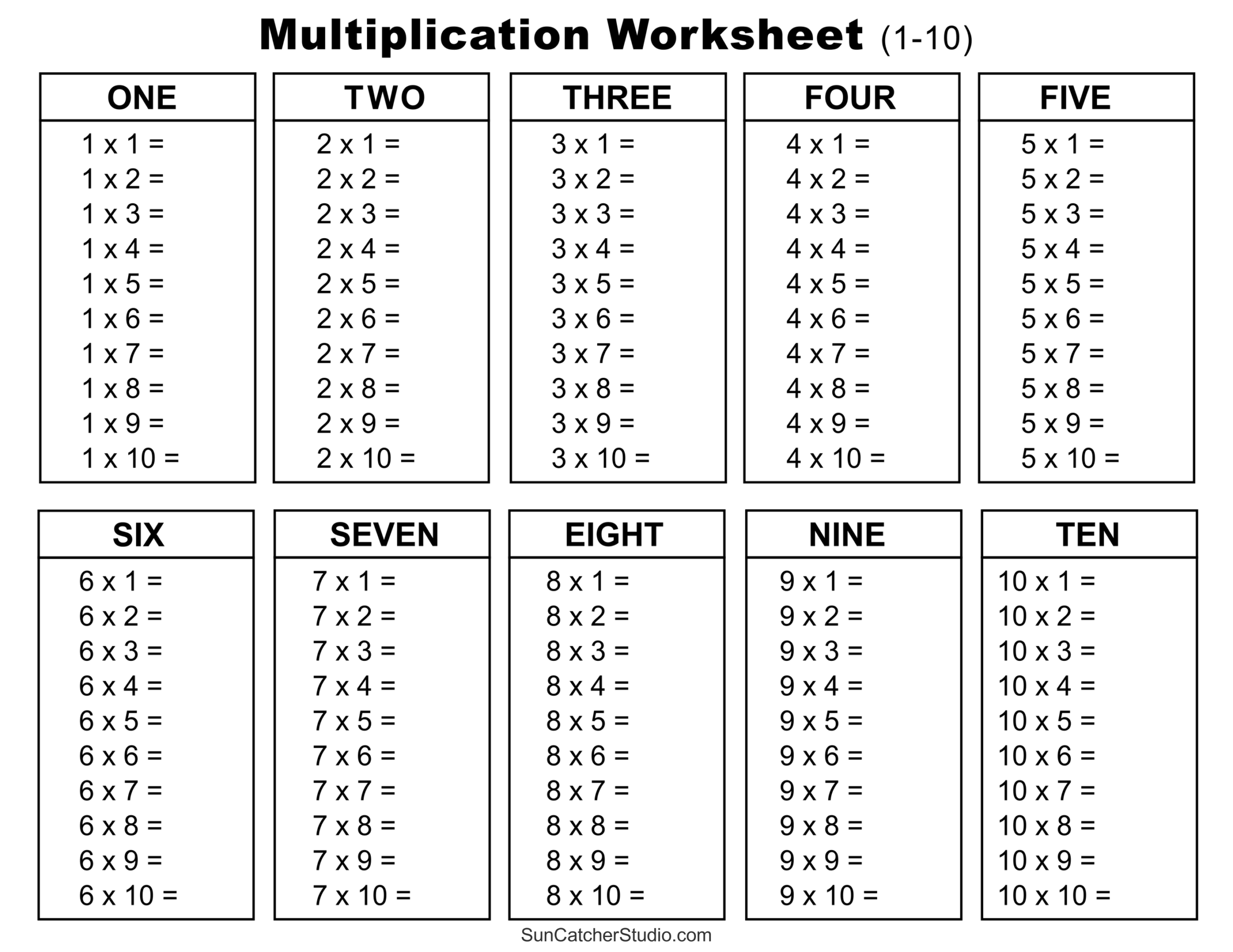 Multiplication Charts PDF Free Printable Times Tables Free Printables Lettering SVG Files Tools Apps Multiplication Chart Printable Making Times Tables Easy Our Happy Corner
