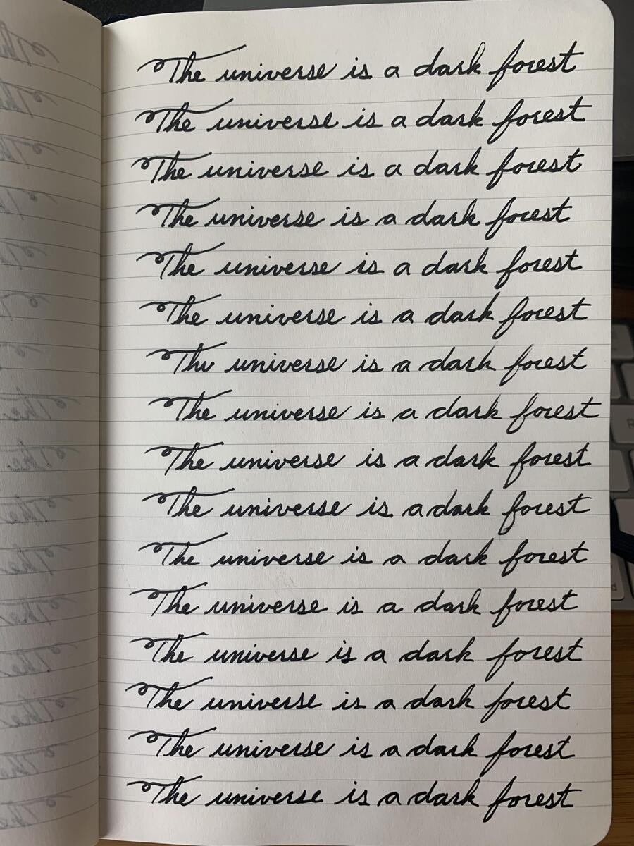 My Favorite Sentence For Cursive Practice R Threebodyproblem My Favorite Sentence For Cursive Practice R Threebodyproblem