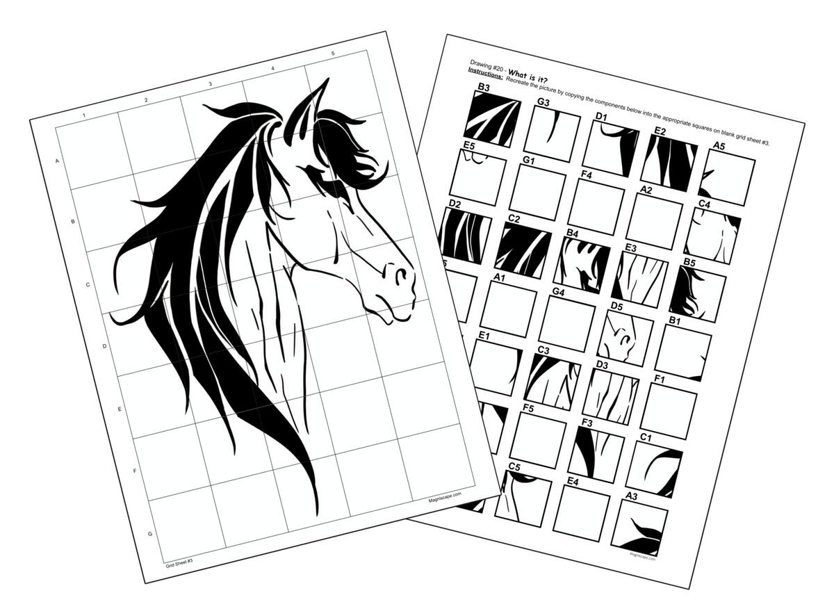 22 Mystery Grid Ideas In 2024 Art Worksheets Art Lessons Art Worksheets Library