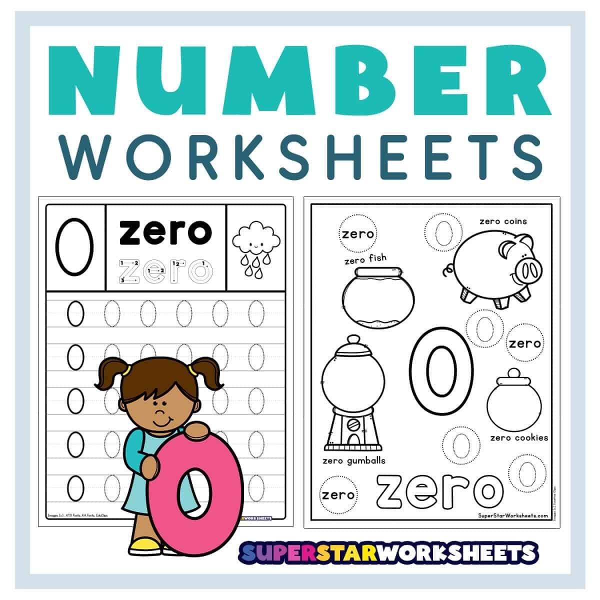 Number 0 Worksheets Superstar Worksheets