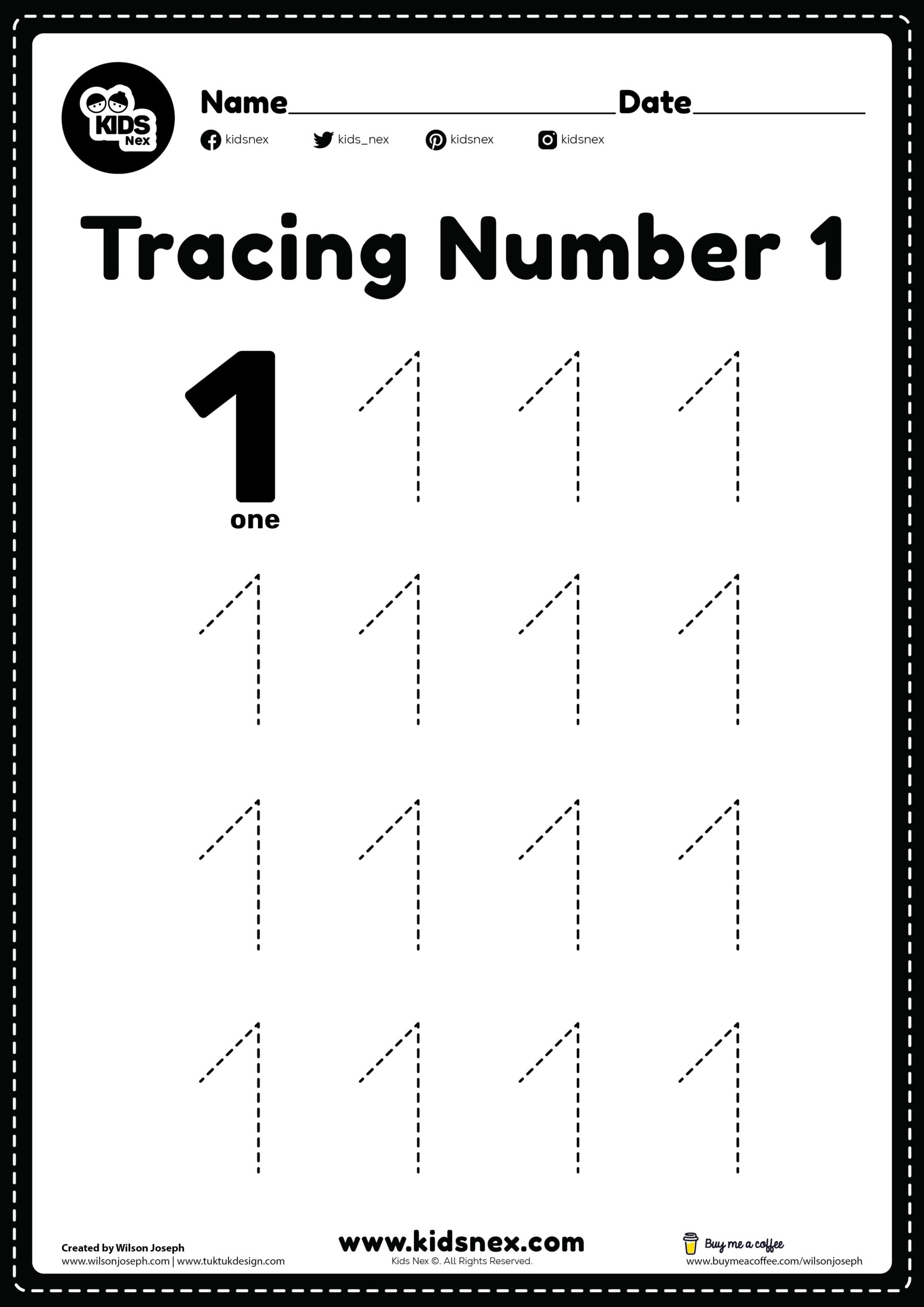 Tracing Numbers 1 10 Worksheets Free Printable Pdfs Teach Prints