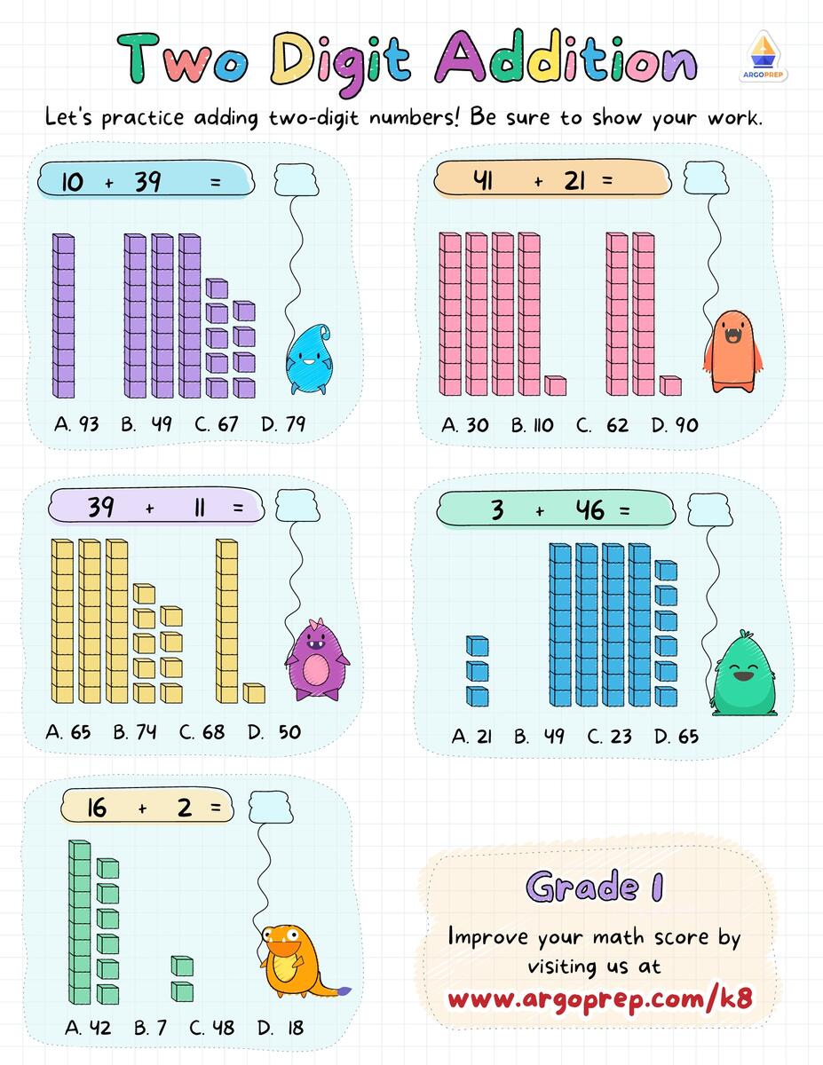 Number Operations In Base Ten Common Core 1st Grade Worksheets ArgoPrep Number Operations In Base Ten Common Core 1st Grade Worksheets ArgoPrep