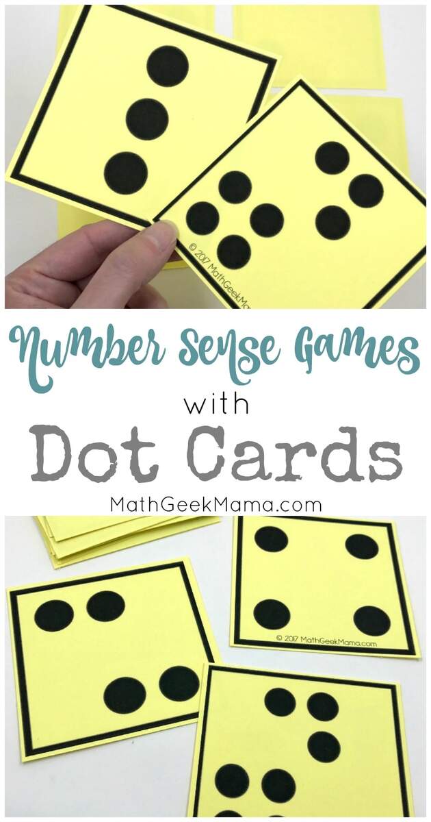 Number Sense Activities With Visual Dot Cards Grades PreK 1