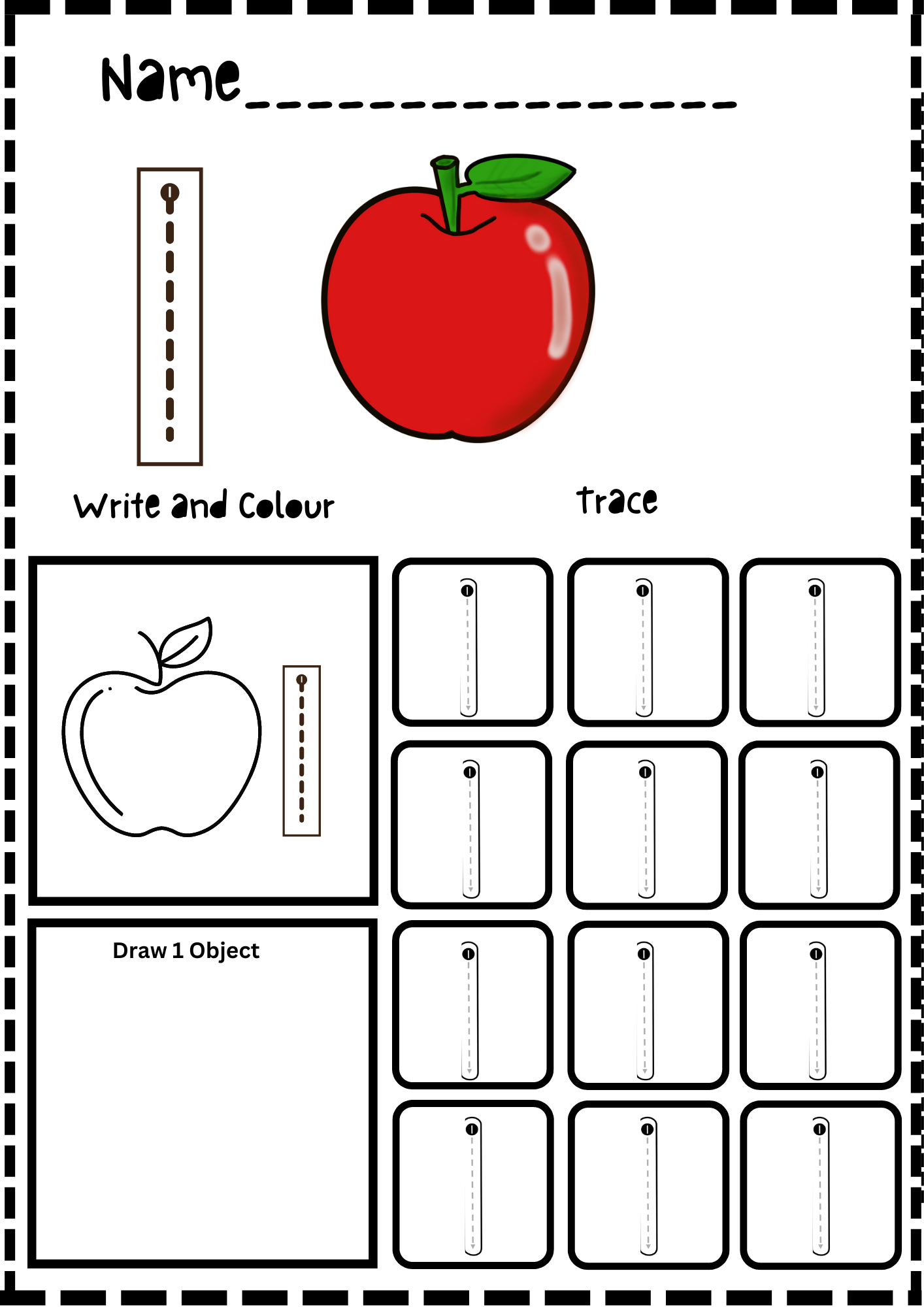 Number Tracing 1 To 10 Number Tracing 1 To 10