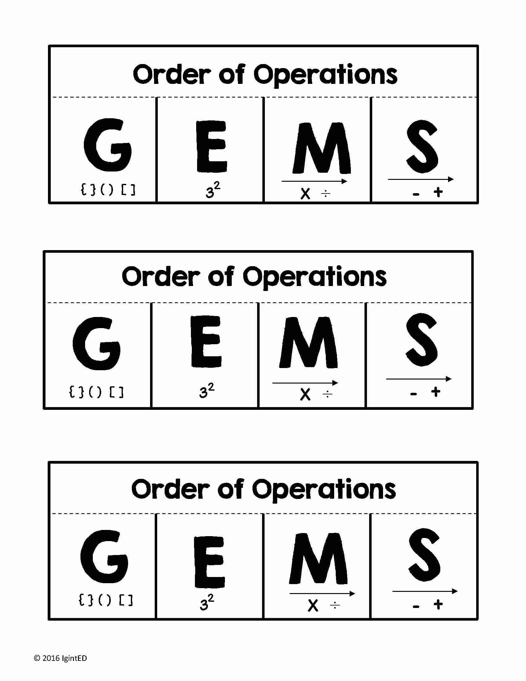 Order Of Operations Etsy
