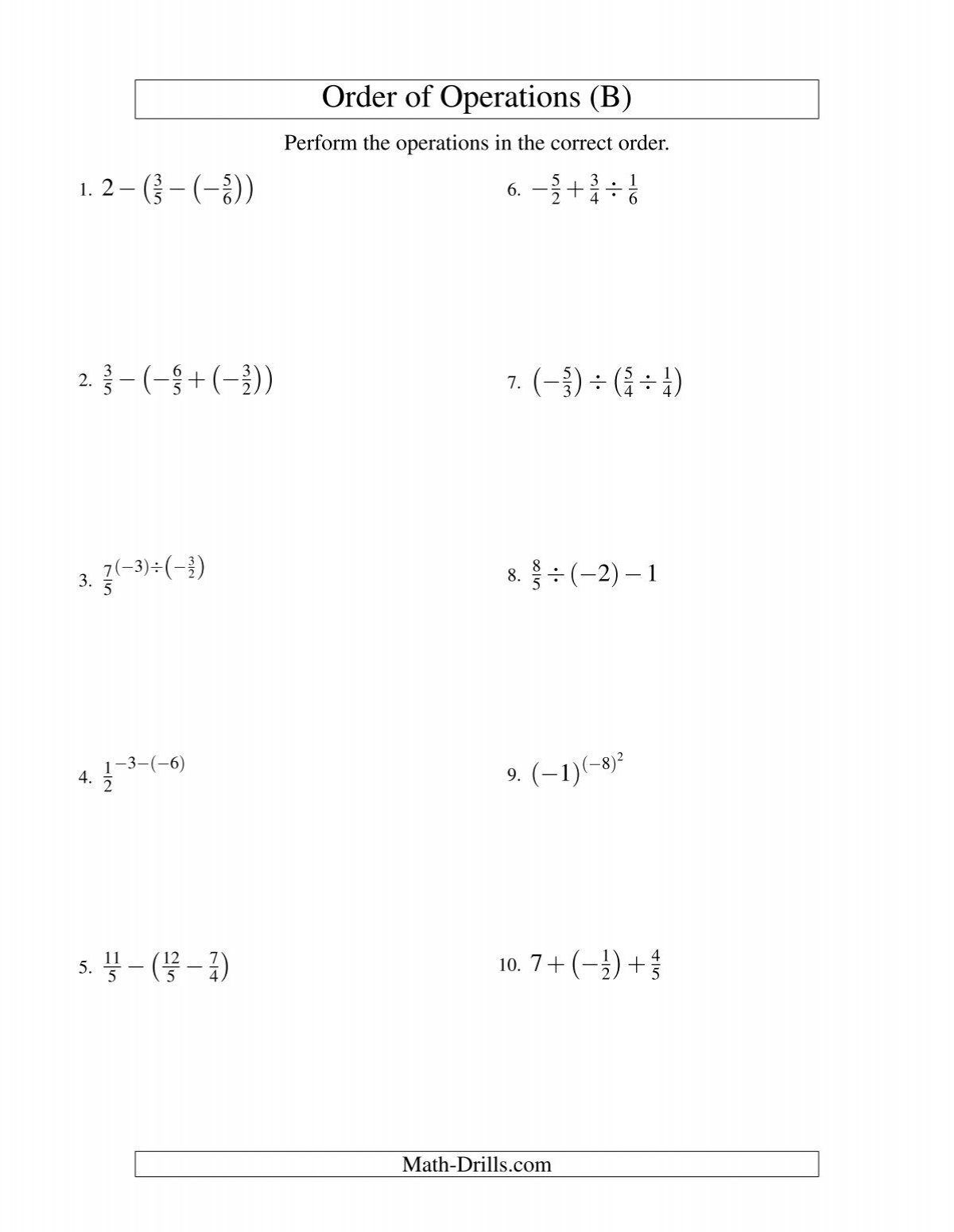Order Of Operations Worksheet Fractions Order Of Operations Operations Of Fractions Review 2 Task Cards Google Slides And Google Forms Made By Teachers