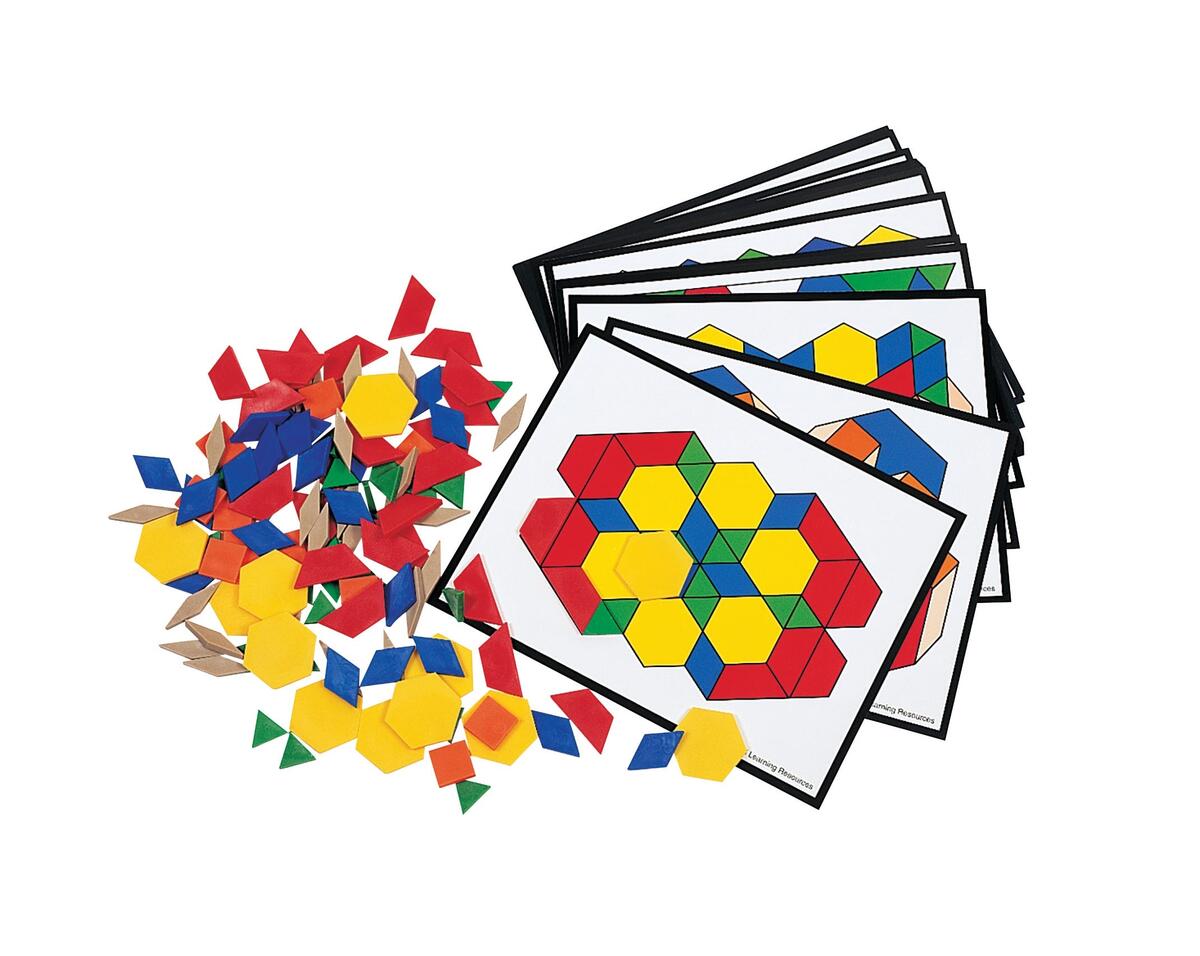 Pattern Blocks Manipulatives Math Concepts With Geometric Shapes Hand2mind Pattern Blocks Manipulatives Math Concepts With Geometric Shapes Hand2mind