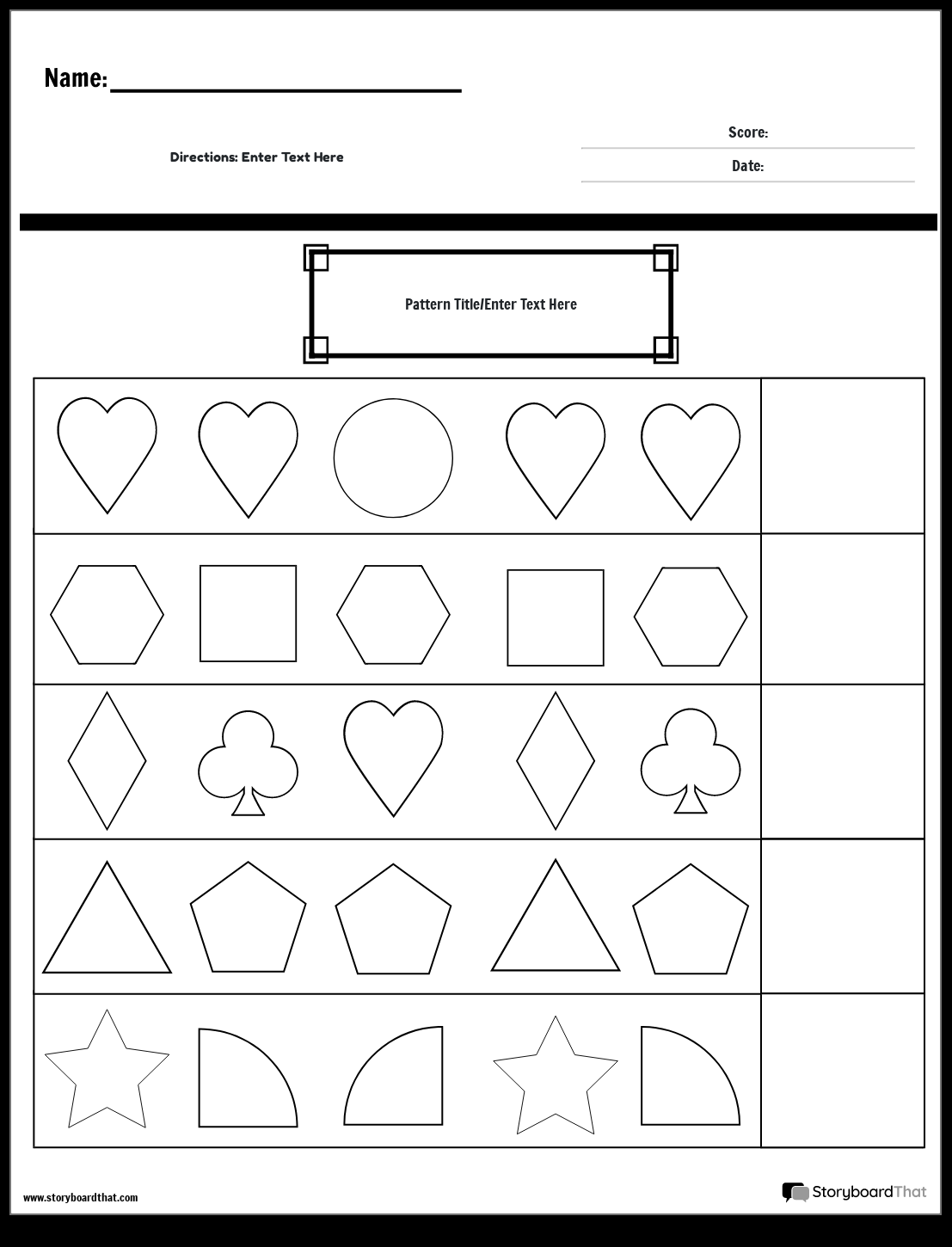 Color And Complete The Pattern Worksheet For Kids Stock Illustration Illustration Of Complete Improve 119994778