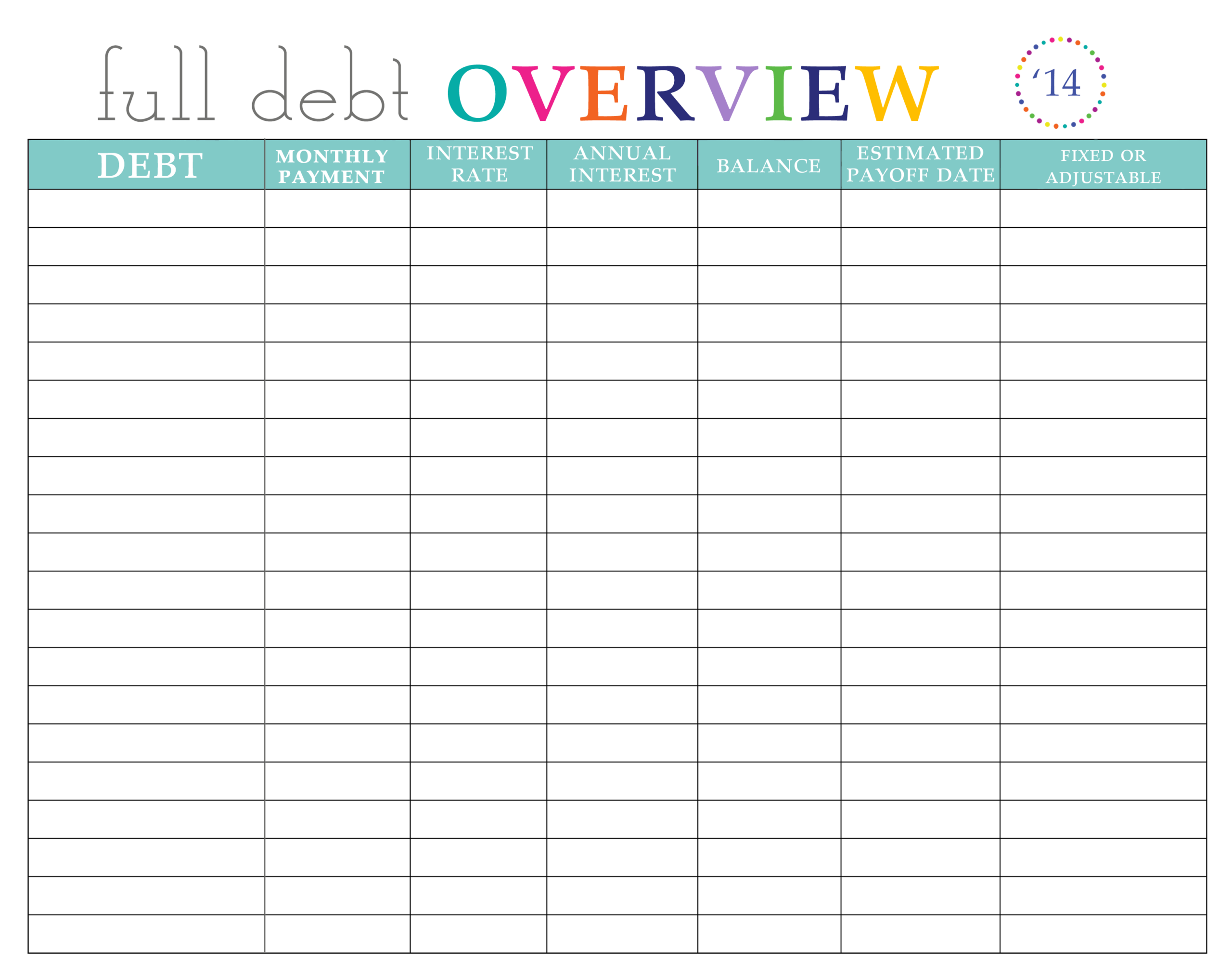 Paying Off Debt Worksheets Free Printable Debt Payoff Planner Free Organizing Printables