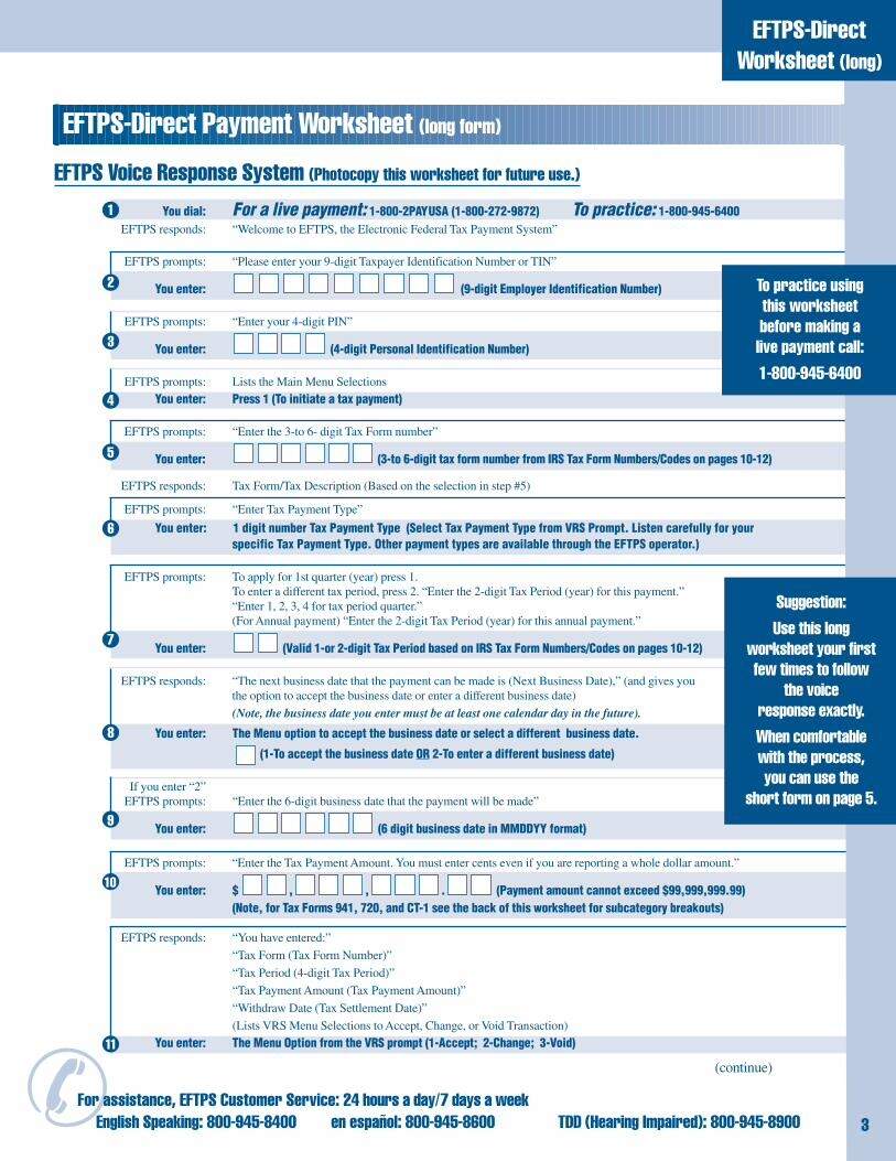 PDF EFTPS Direct Payment Worksheet HWS Homepage 12 13 VRS Worksheets Library PDF EFTPS Direct Payment Worksheet HWS Homepage 12 13 VRS Worksheets Library