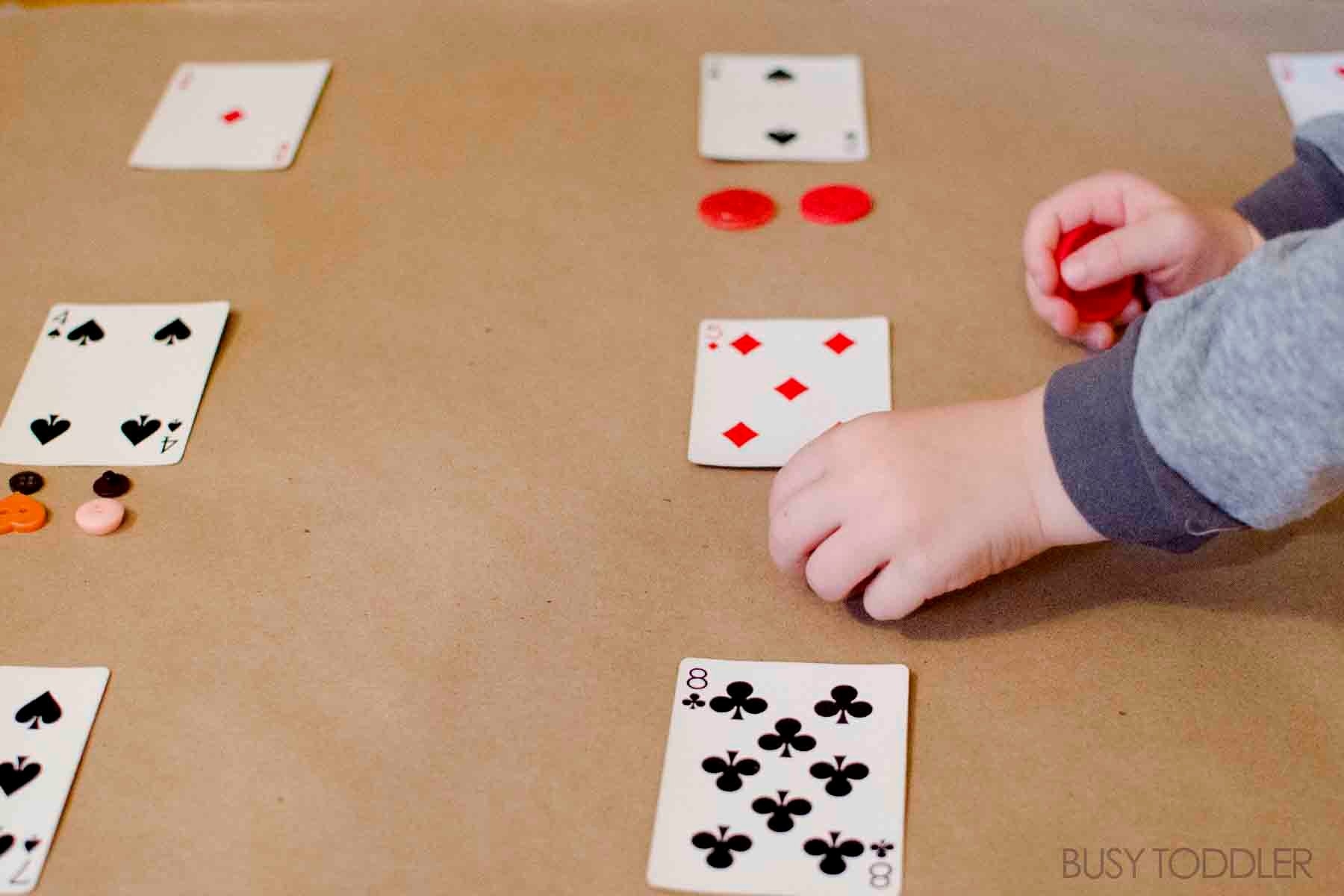 Playing Cards Math Activity Busy Toddler