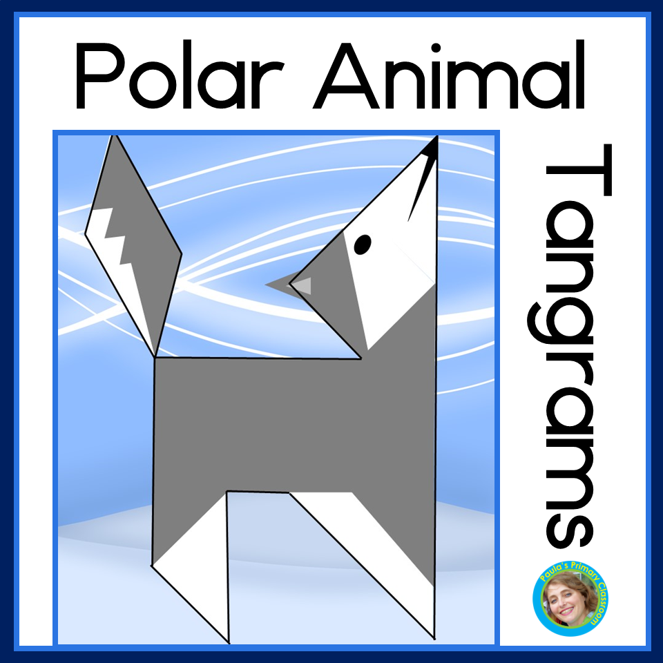Polar Animal Tangram Puzzles 2D Shapes Math Center Worksheets Library