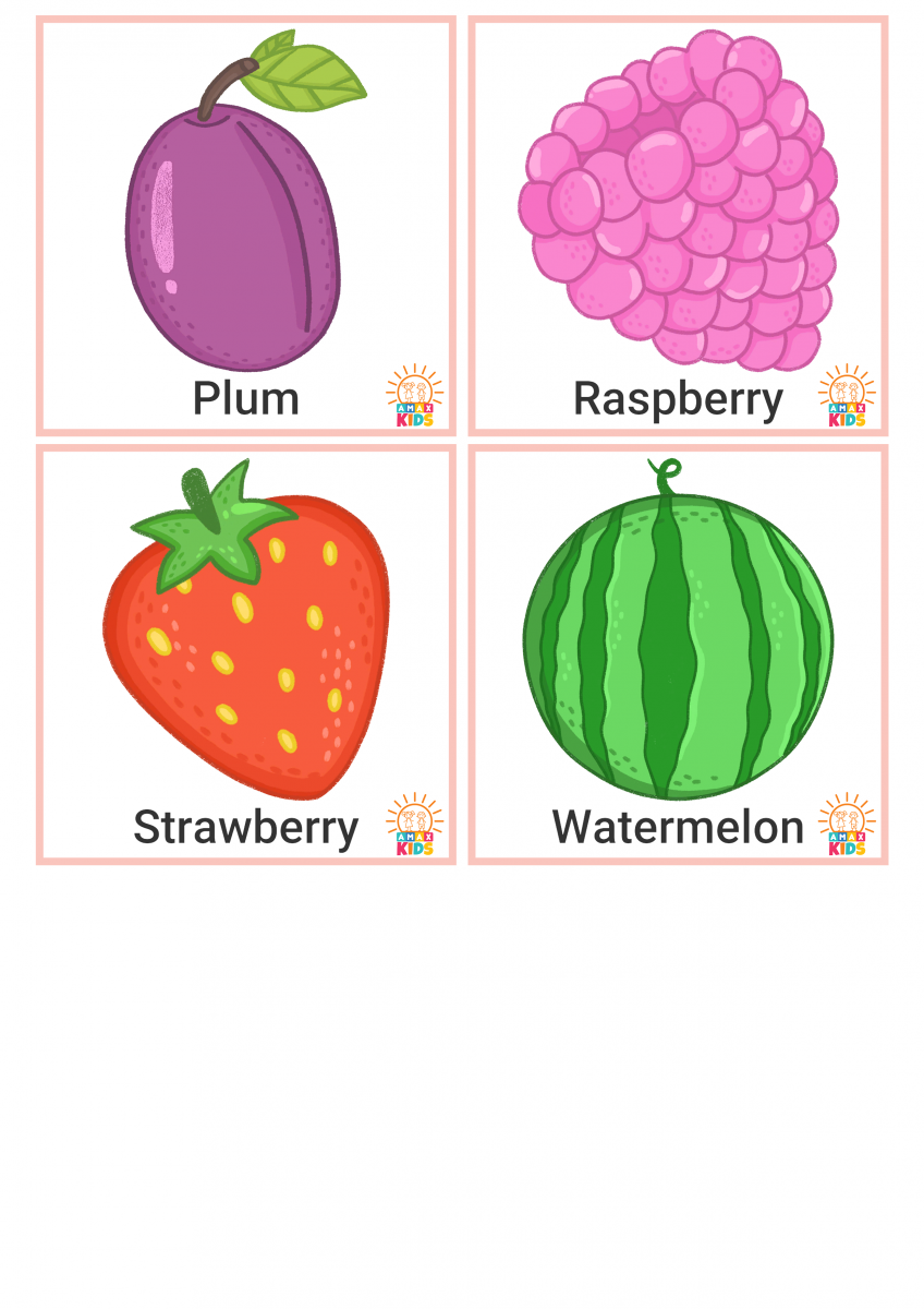 Printable Flashcards For Kids Fruits And Vegetables Amax Kids Printable Flashcards For Kids Fruits And Vegetables Amax Kids