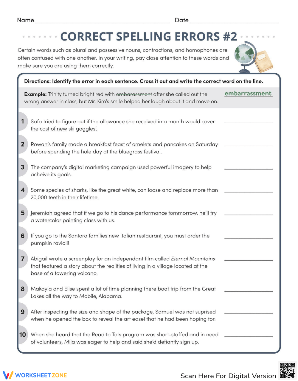 6th Grade Spelling Worksheets Commonly Misspelled Words 6th Grade Spelling Worksheets