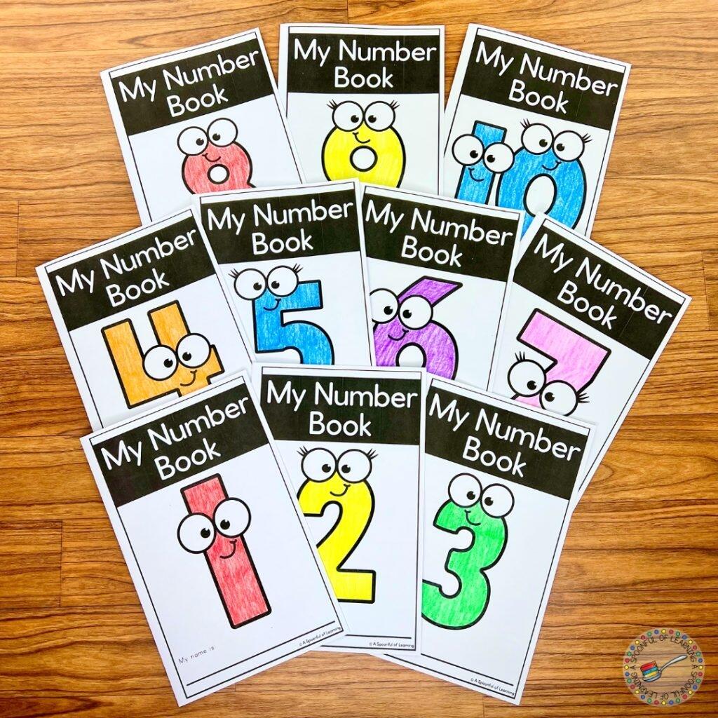 Printable Number Books For Kindergarten A Spoonful Of Learning Printable Number Books For Kindergarten A Spoonful Of Learning