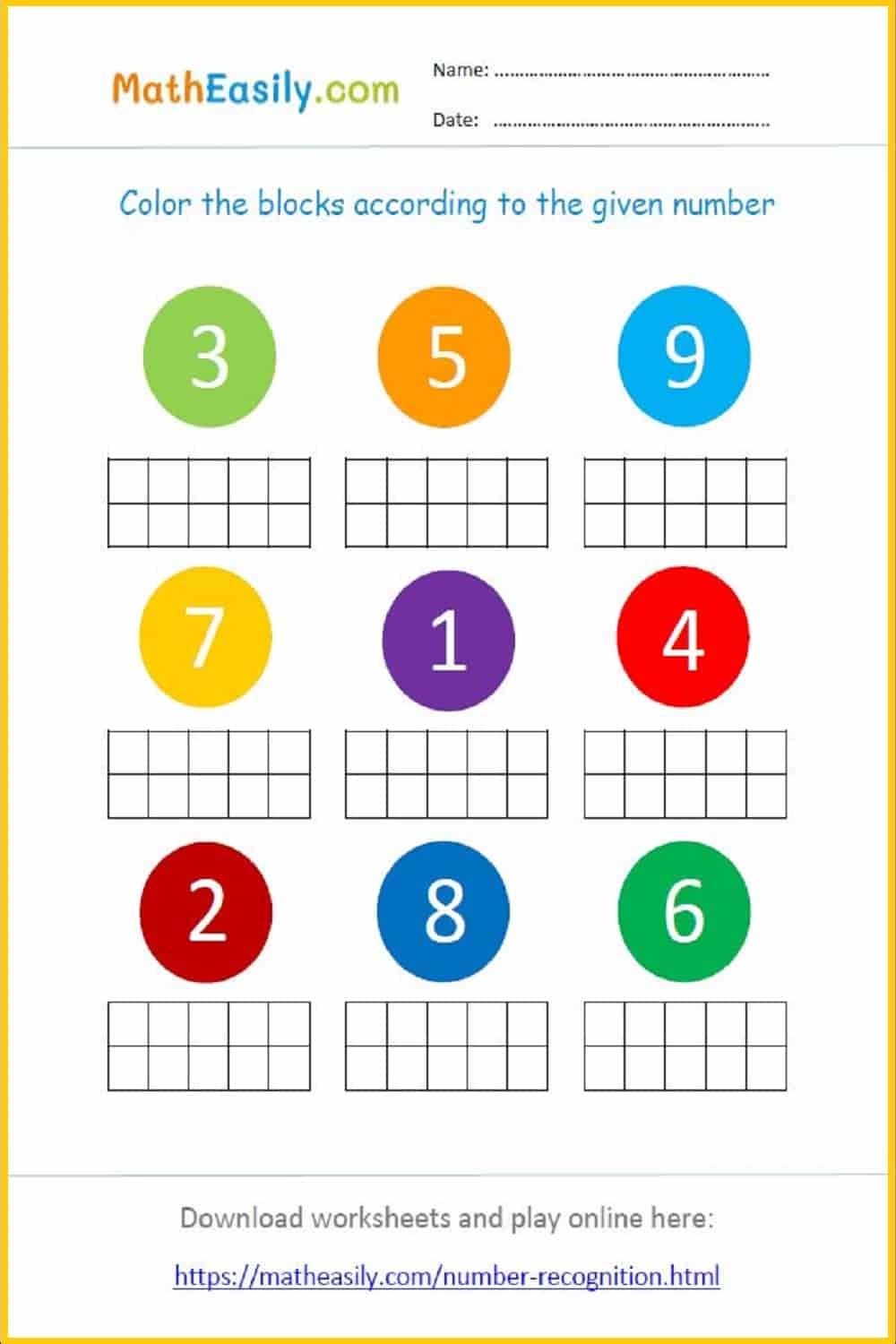 Printable Number Sense Worksheets PDF Free Download Printable Number Sense Worksheets PDF Free Download