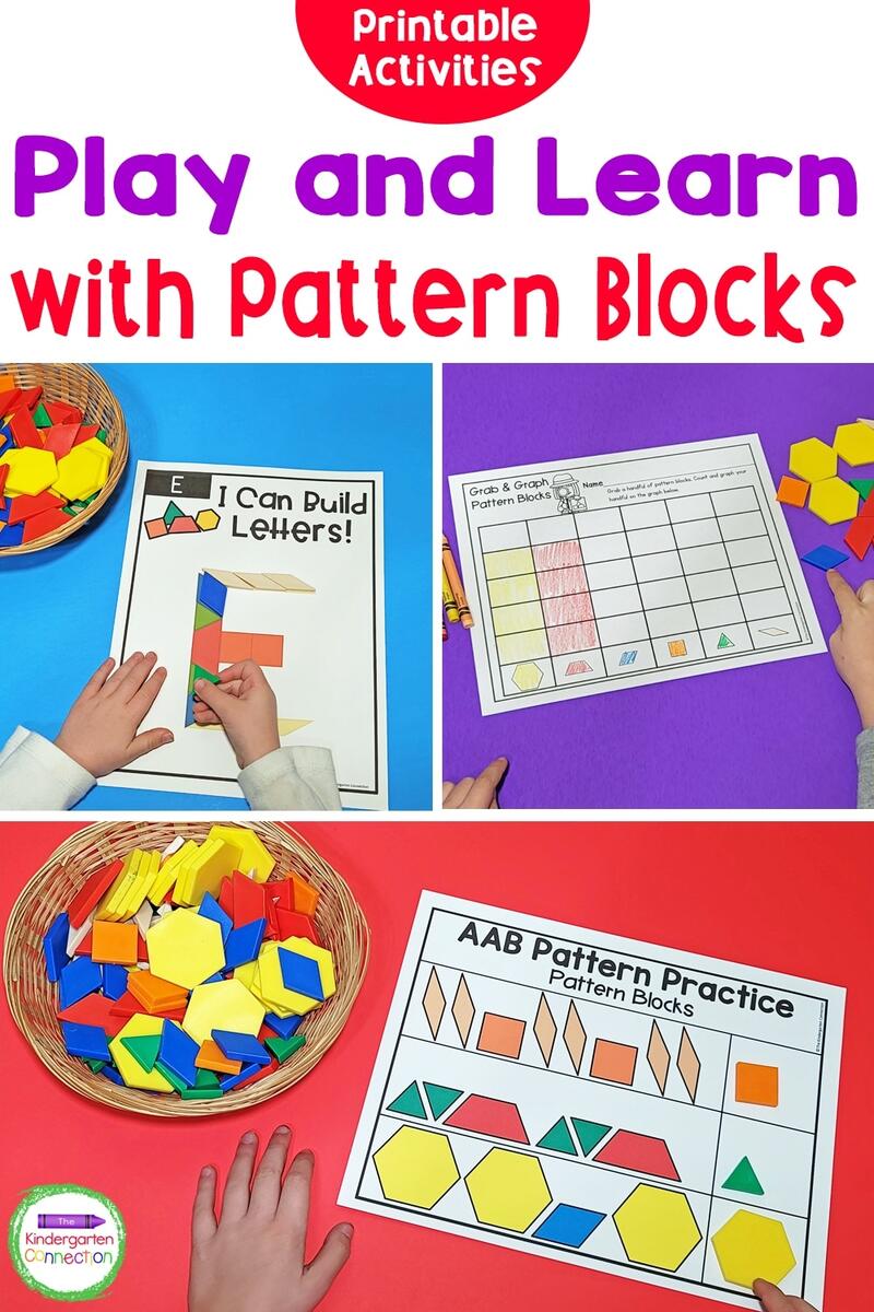 Printable Pattern Block Activities For Pre K Kindergarten Printable Pattern Block Activities For Pre K Kindergarten