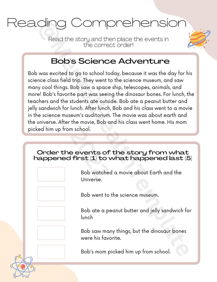 Printable Reading Comprehension Question Worksheets For Kids 5 Editable Worksheets ABA Therapy Teaching Counseling Learning Etsy Printable Reading Comprehension Question Worksheets For Kids 5 Editable Worksheets ABA Therapy Teaching Counseling Learning Etsy