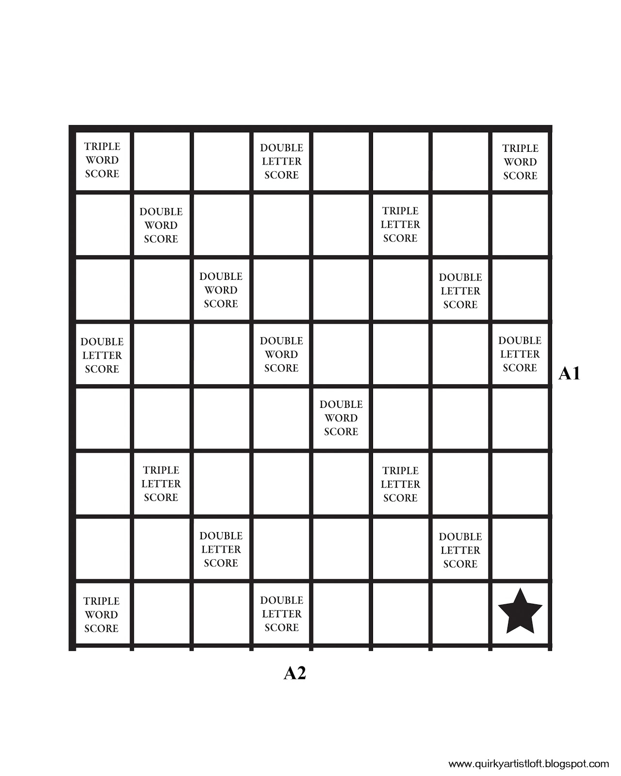 Scrabble Tiles Board 10 Free PDF Printables Printablee Worksheets Library