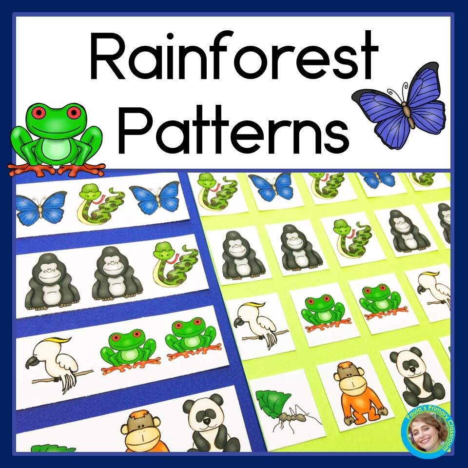 Rainforest Animal Patterns Math Centers With AB ABC And ABB Patterns Made By Teachers Rainforest Animal Patterns Math Centers With AB ABC And ABB Patterns Made By Teachers