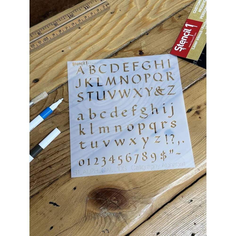 Router Stencil Colini Alphabet Number Routing Template 1 4 Router Bit Stencil For Woodworking Letter Templates Free