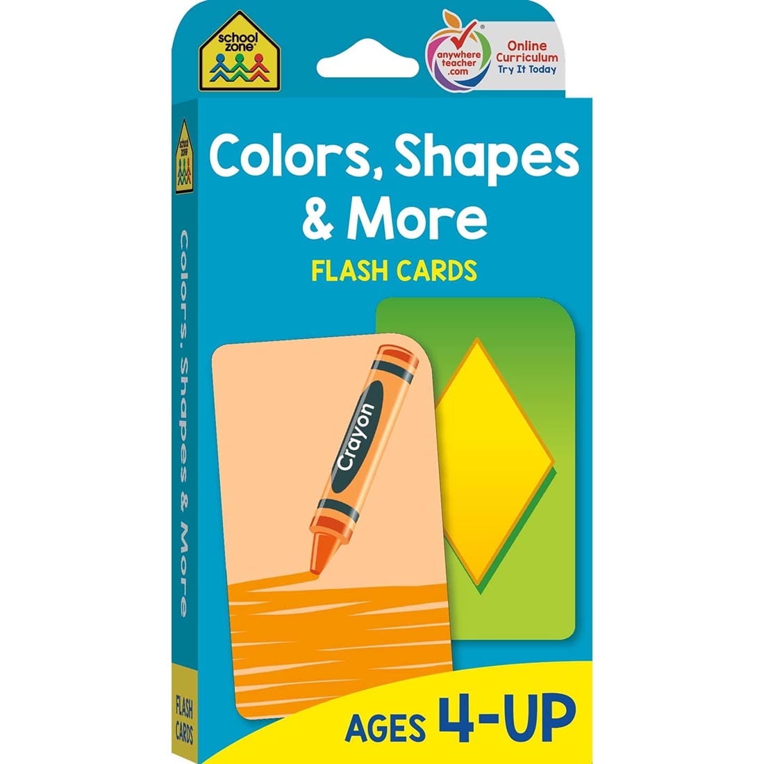 Scholastic Flash Cards Colors And Shapes Walmart