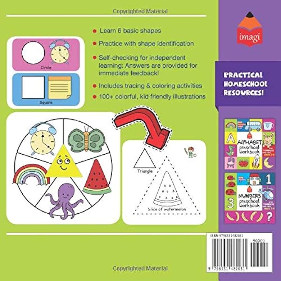 Shapes Preschool Workbook For Toddlers And Kids Ages 2 4 A Fun Shapes Learning Activity Coloring Book For Toddlers And Kids Ages 2 3 4 5 Learn Basic Shapes Press Imagi 9798551482031 Amazon Books