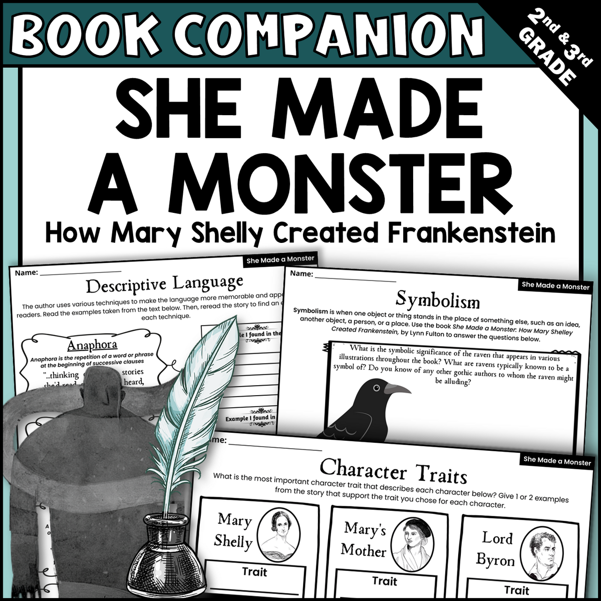 She Made A Monster Mary Shelley Frankenstein Read Aloud Activities Made By Teachers