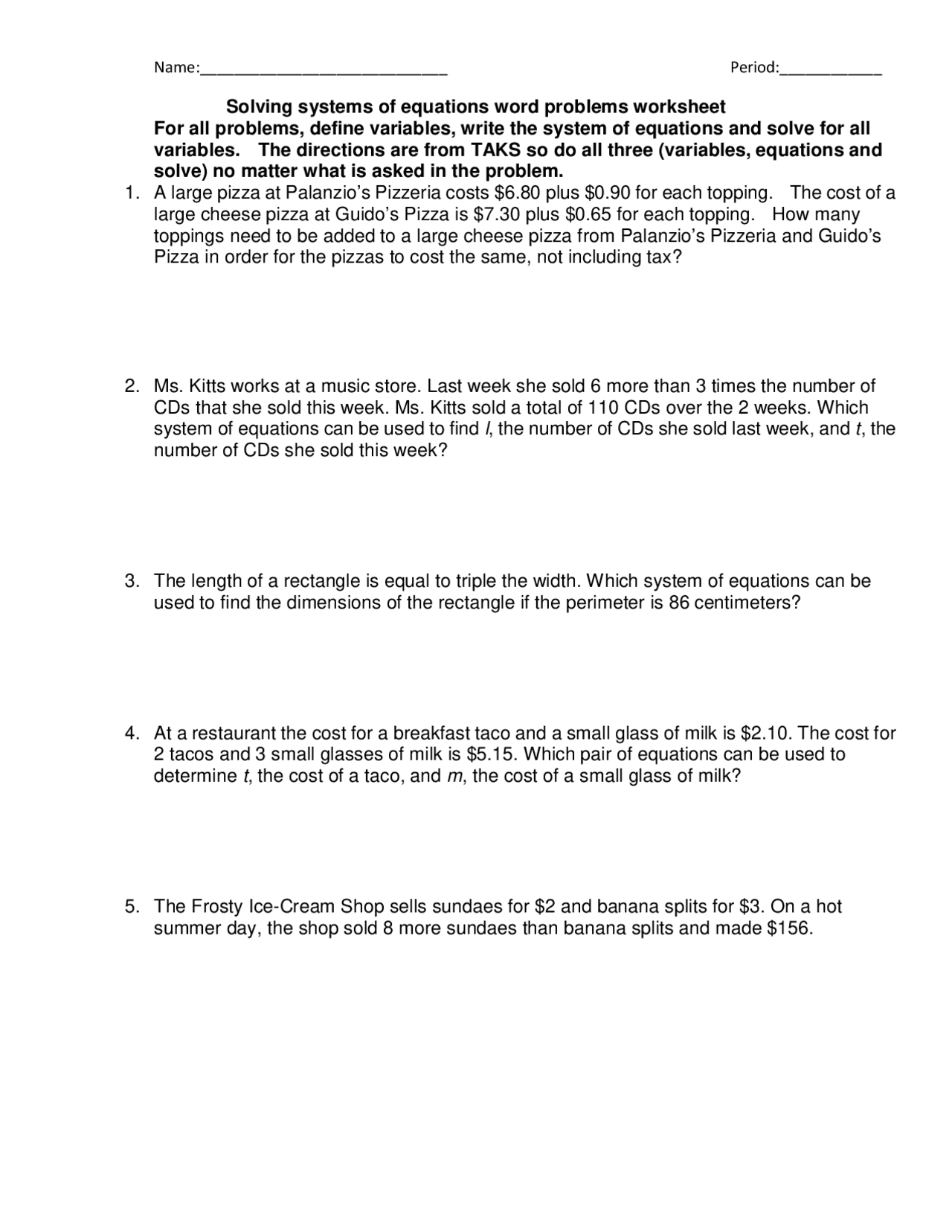 Solving Systems Of Equations Word Problems Worksheet Schemes And Worksheets Library Solving Systems Of Equations Word Problems Worksheet Schemes And Worksheets Library