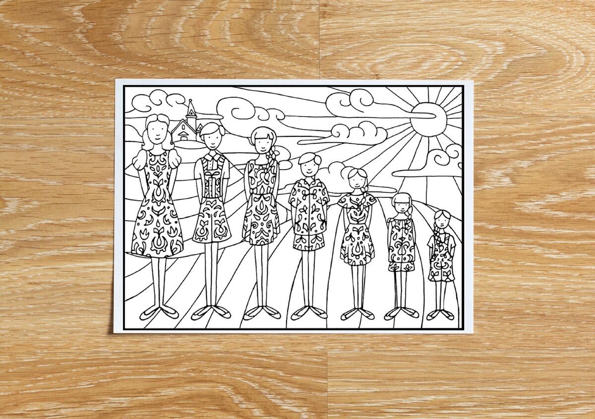 Sound Of Music Von Trapp Colouring Sheet Etsy Sound Of Music Von Trapp Colouring Sheet Etsy