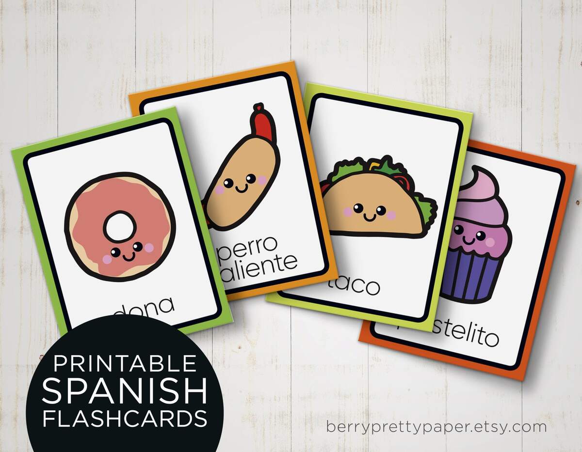 Spanish Food Flashcards