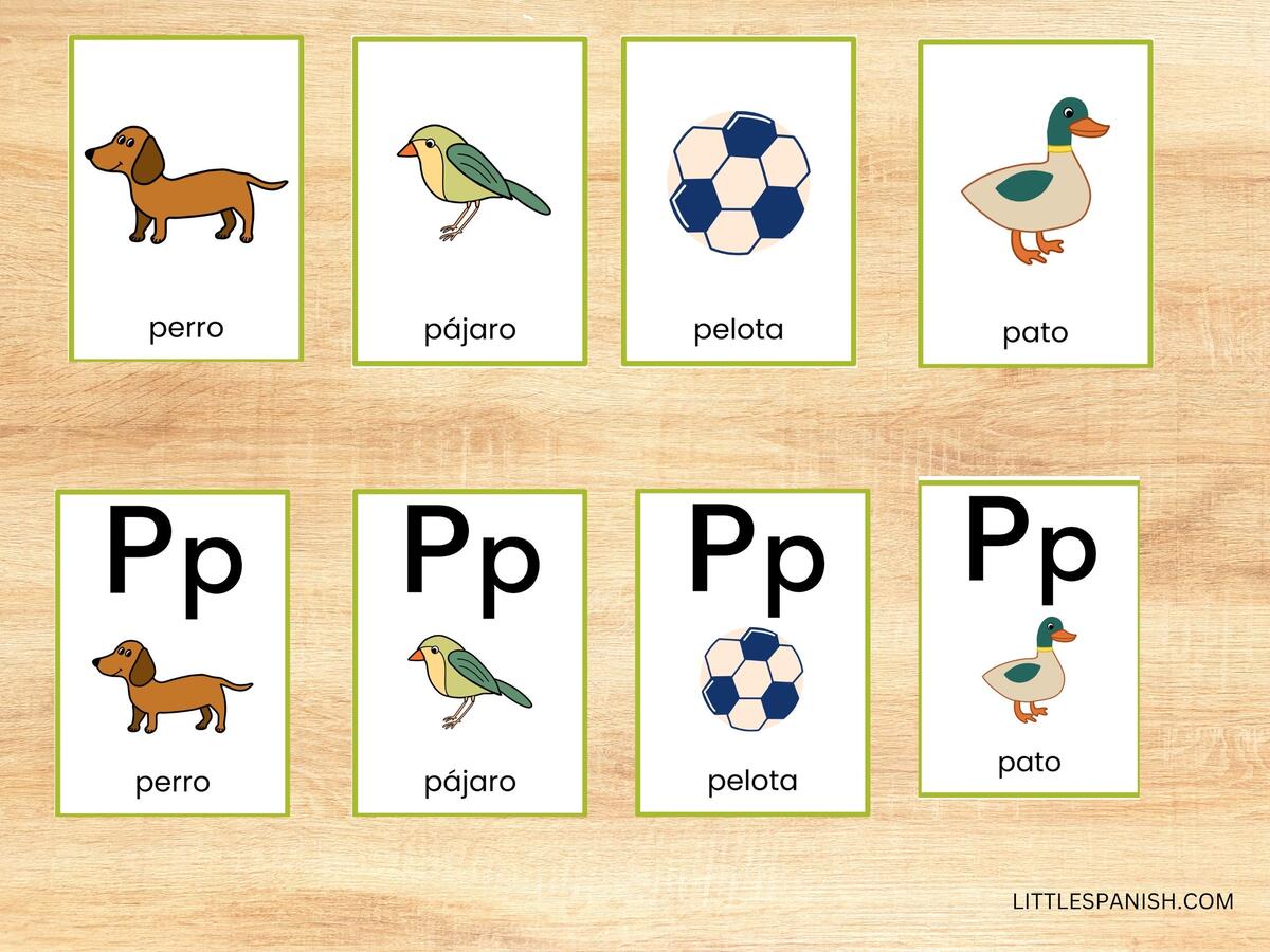 Spanish Printable Alphabet Flashcards Fun Pack Little Spanish
